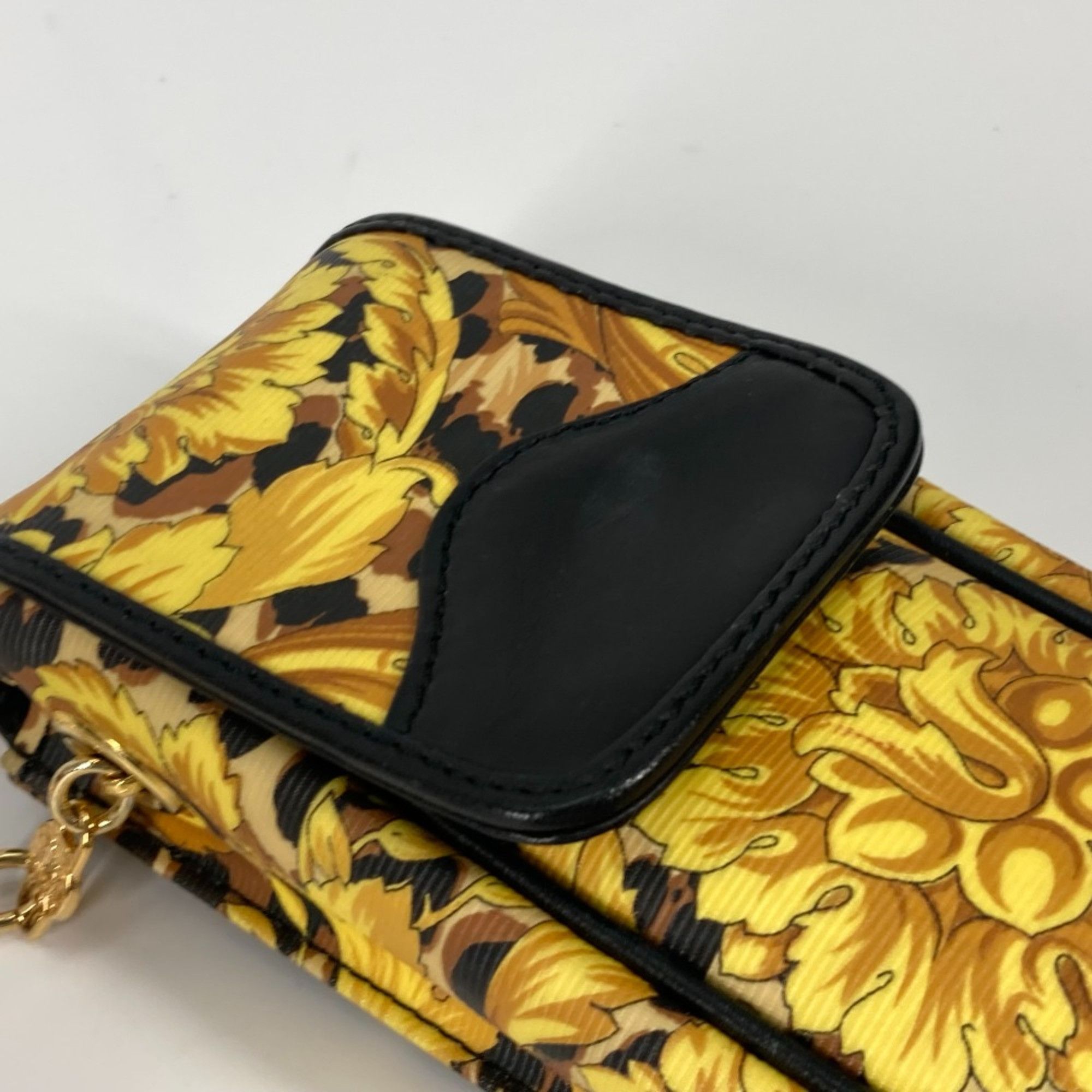 Versace Versace Pochette bag vintage Chain mobile case Shoulder Bag yellow Black Size ONE SIZE - 7 Thumbnail