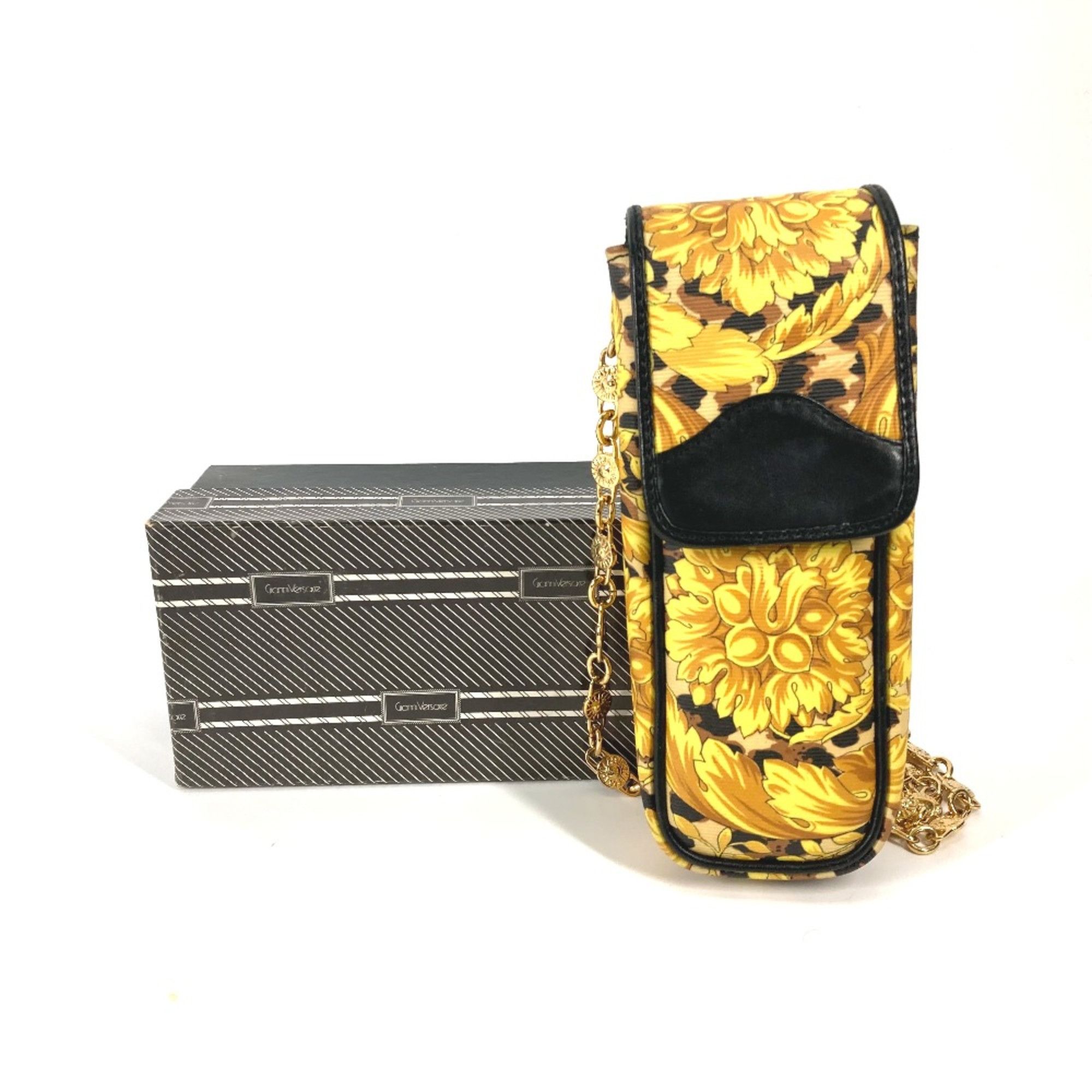 Versace Versace Pochette bag vintage Chain mobile case Shoulder Bag yellow Black Size ONE SIZE - 16 Thumbnail