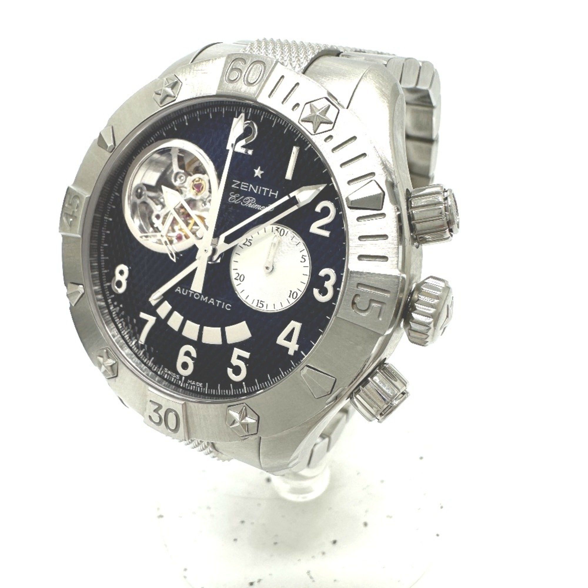 ZENITH Zenith 03.0516.4021 Open El-Primero Back scale Automatic Wristwatch Silver Size ONE SIZE - 2 Thumbnail