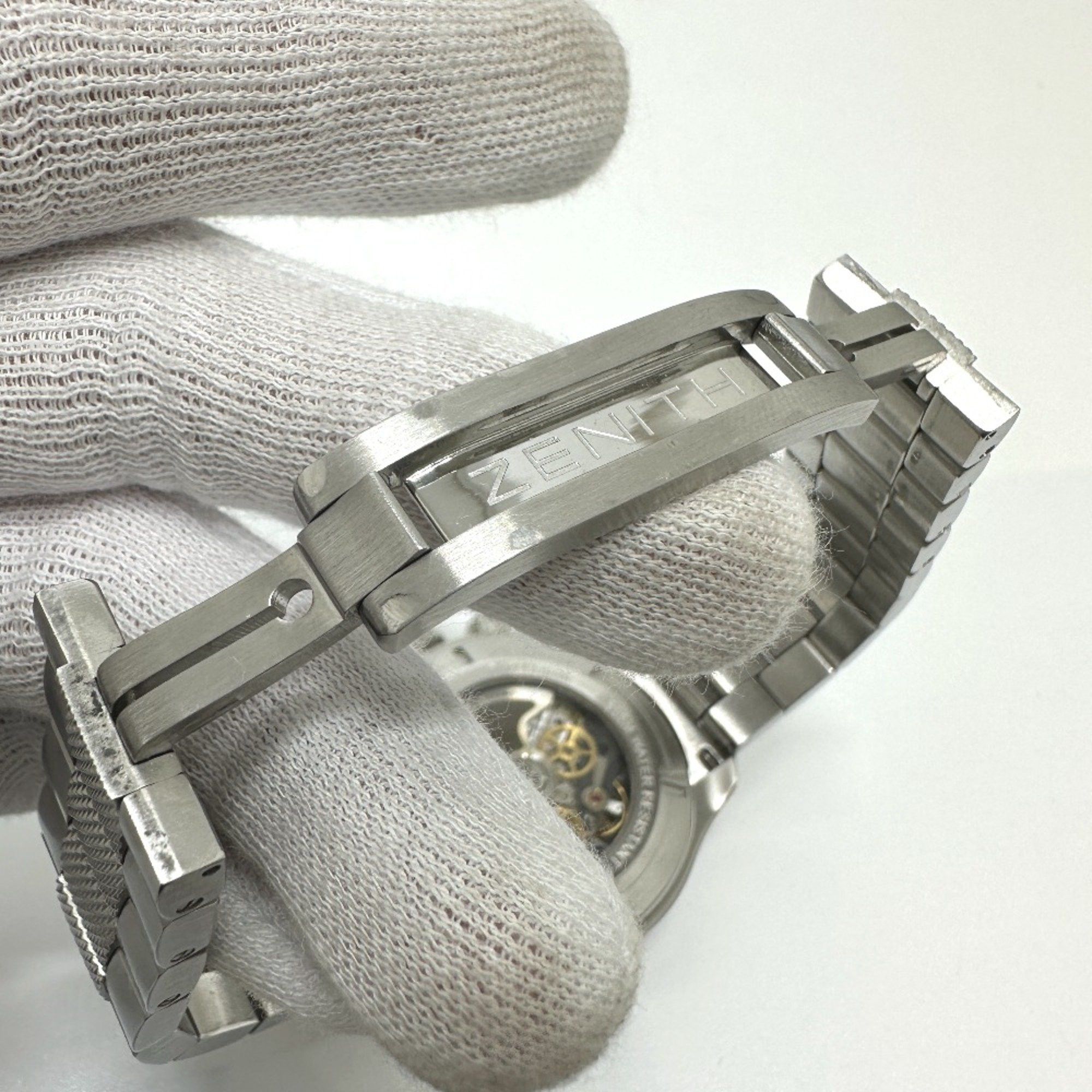 ZENITH Zenith 03.0516.4021 Open El-Primero Back scale Automatic Wristwatch Silver Size ONE SIZE - 8 Thumbnail