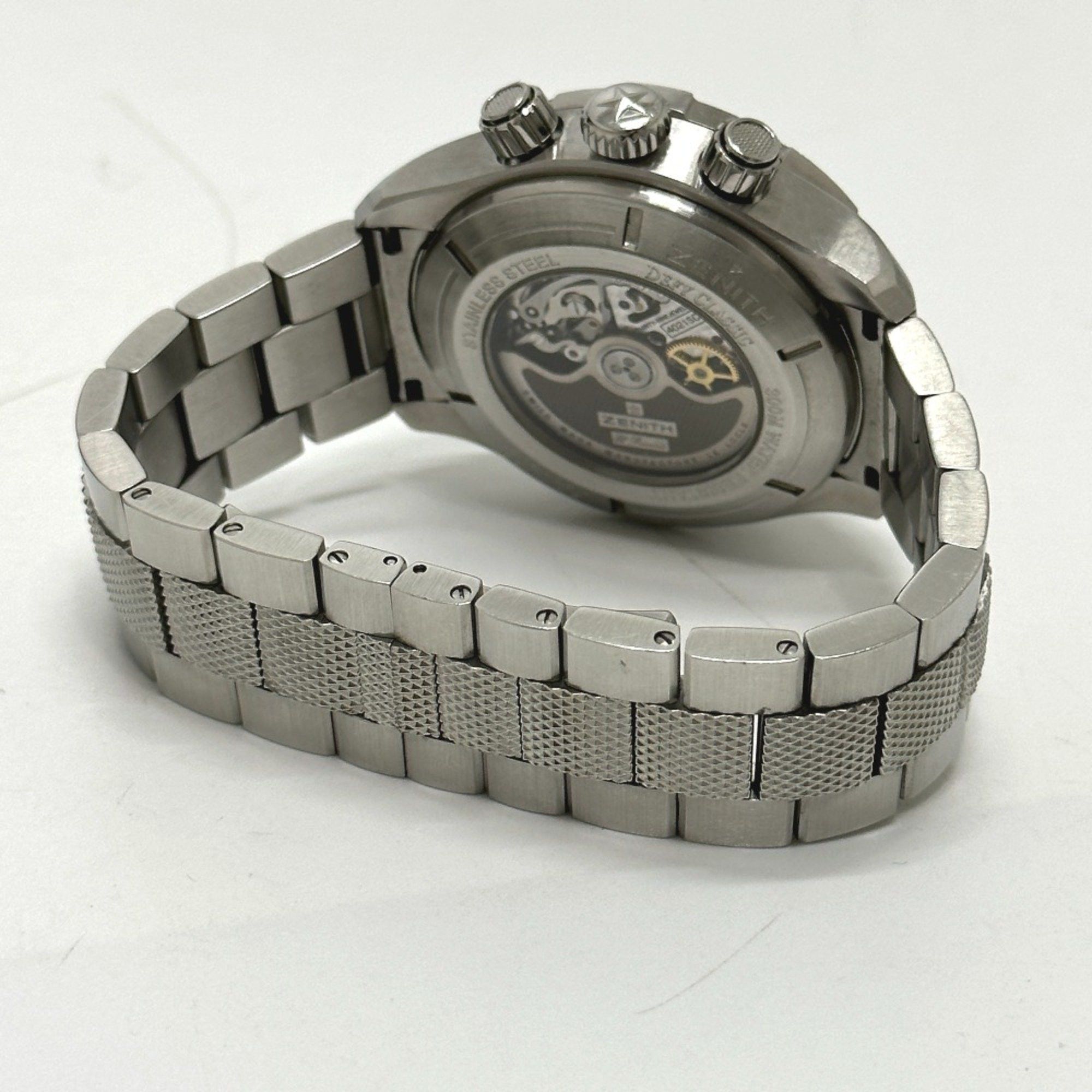 ZENITH Zenith 03.0516.4021 Open El-Primero Back scale Automatic Wristwatch Silver Size ONE SIZE - 4 Thumbnail