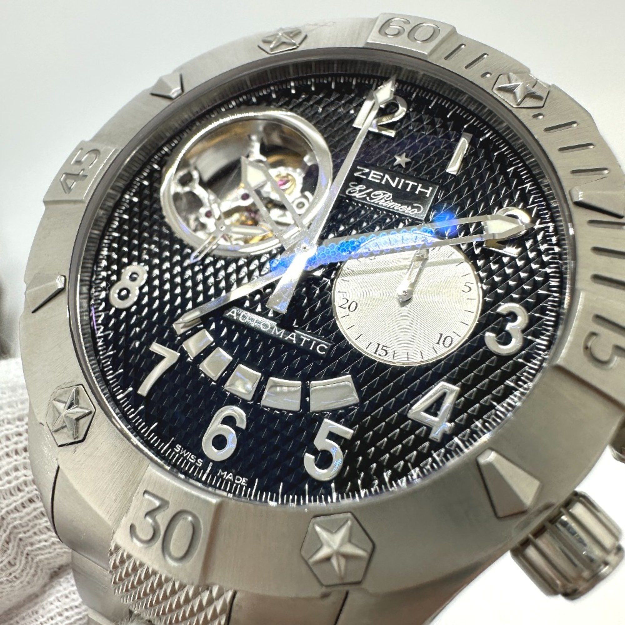 ZENITH Zenith 03.0516.4021 Open El-Primero Back scale Automatic Wristwatch Silver Size ONE SIZE - 12 Thumbnail