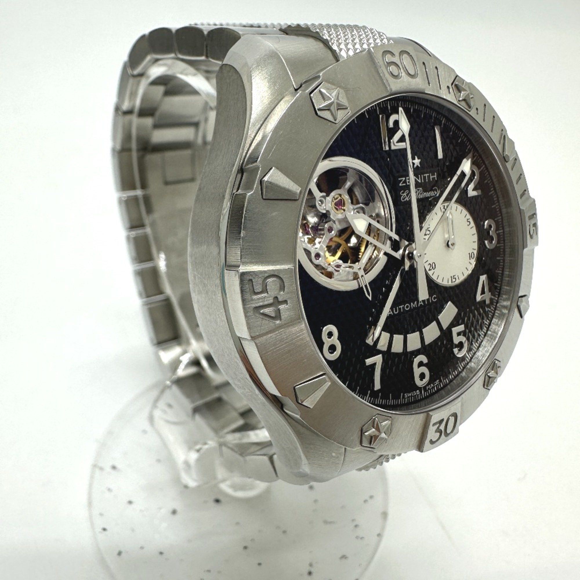 ZENITH Zenith 03.0516.4021 Open El-Primero Back scale Automatic Wristwatch Silver Size ONE SIZE - 3 Thumbnail