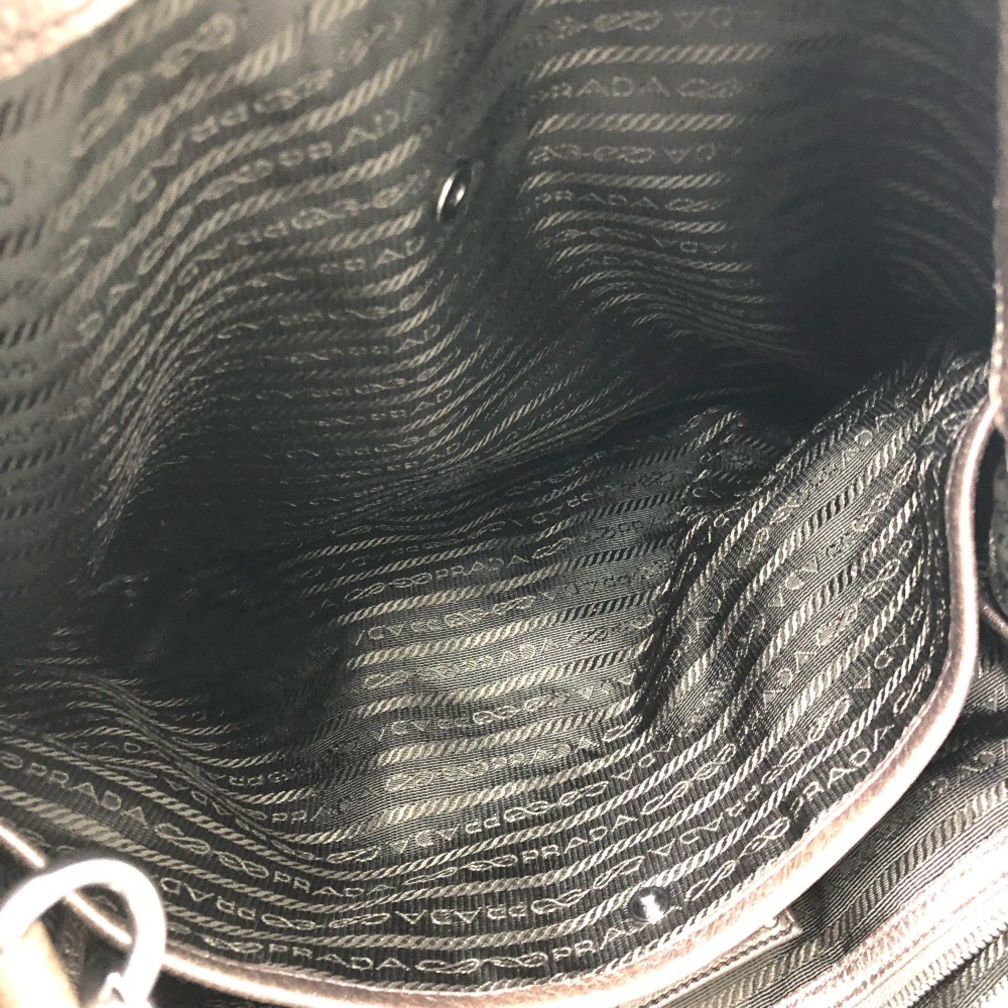 Prada PRADA logo Bag 2WAY Tote Bag Brown Size ONE SIZE - 14 Thumbnail