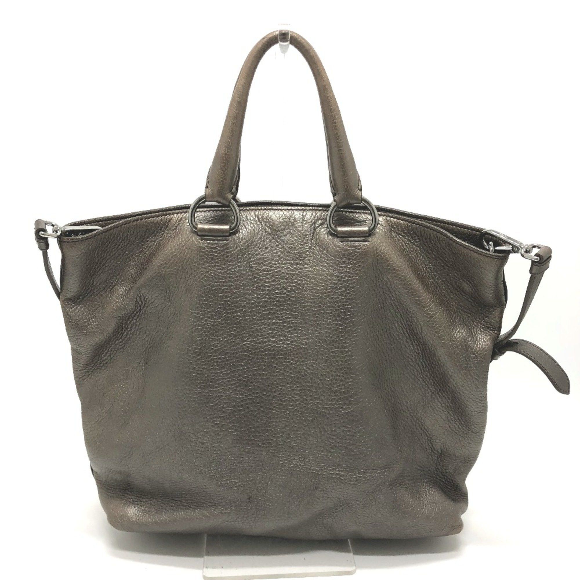 Prada PRADA logo Bag 2WAY Tote Bag Brown Size ONE SIZE - 2 Thumbnail