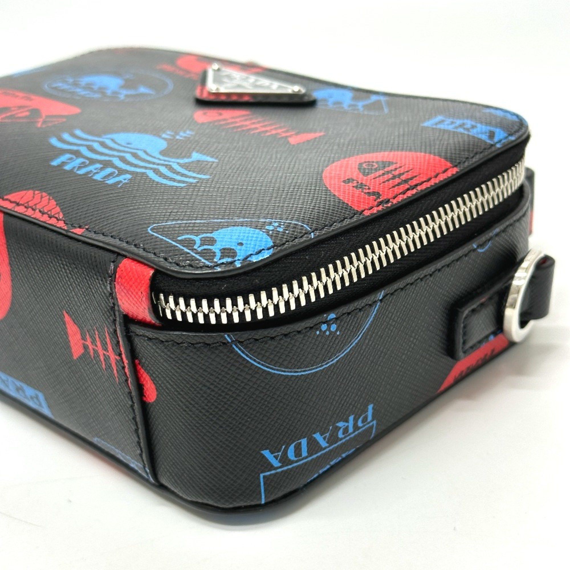 Prada PRADA 2VH070 whale whale 2WAY Hand Bag Crossbody Vanity Bag Shoulder Bag Black Size ONE SIZE - 4 Thumbnail