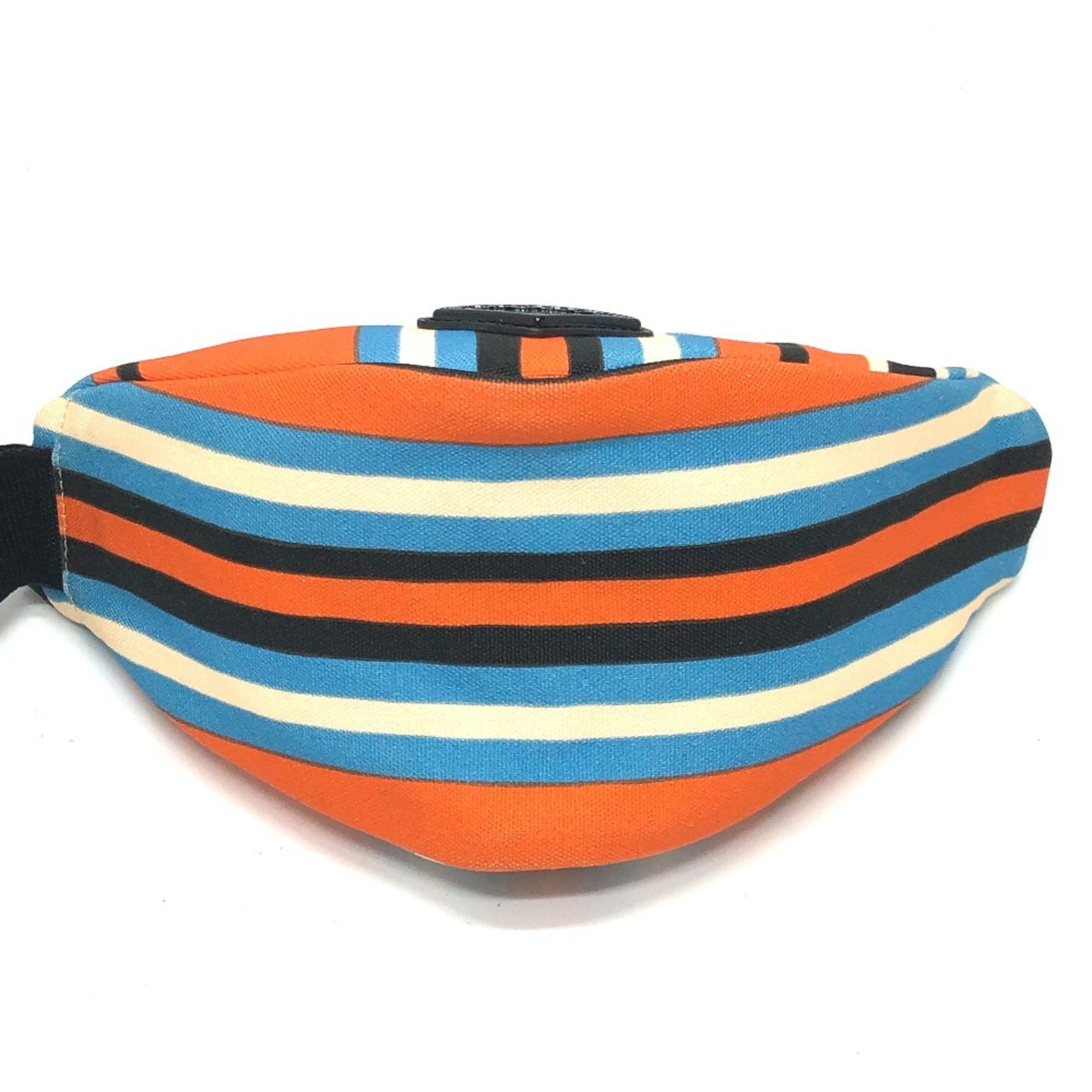 Prada PRADA 2NE053 Triangle logo Bag Pouch Orange x blue Size ONE SIZE - 5 Thumbnail
