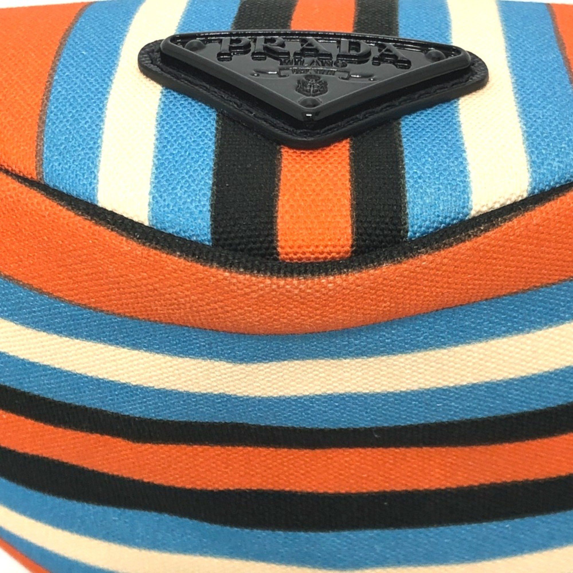 Prada PRADA 2NE053 Triangle logo Bag Pouch Orange x blue Size ONE SIZE - 6 Thumbnail