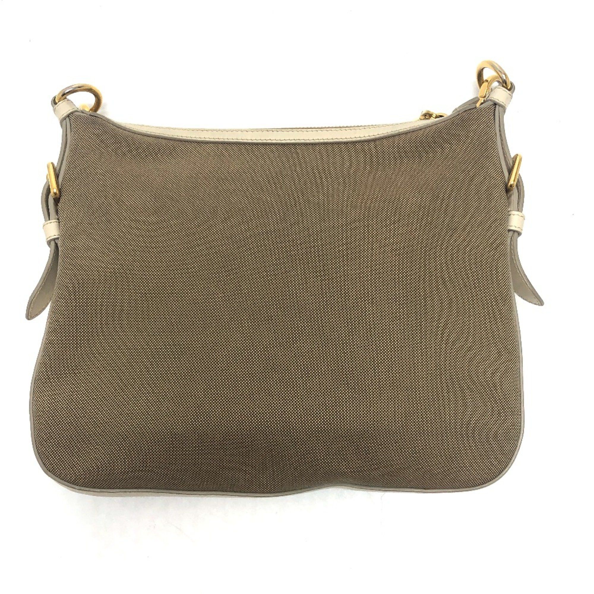 Prada PRADA BT0706 logo Bag Shoulder Bag Beige Size ONE SIZE - 2 Thumbnail