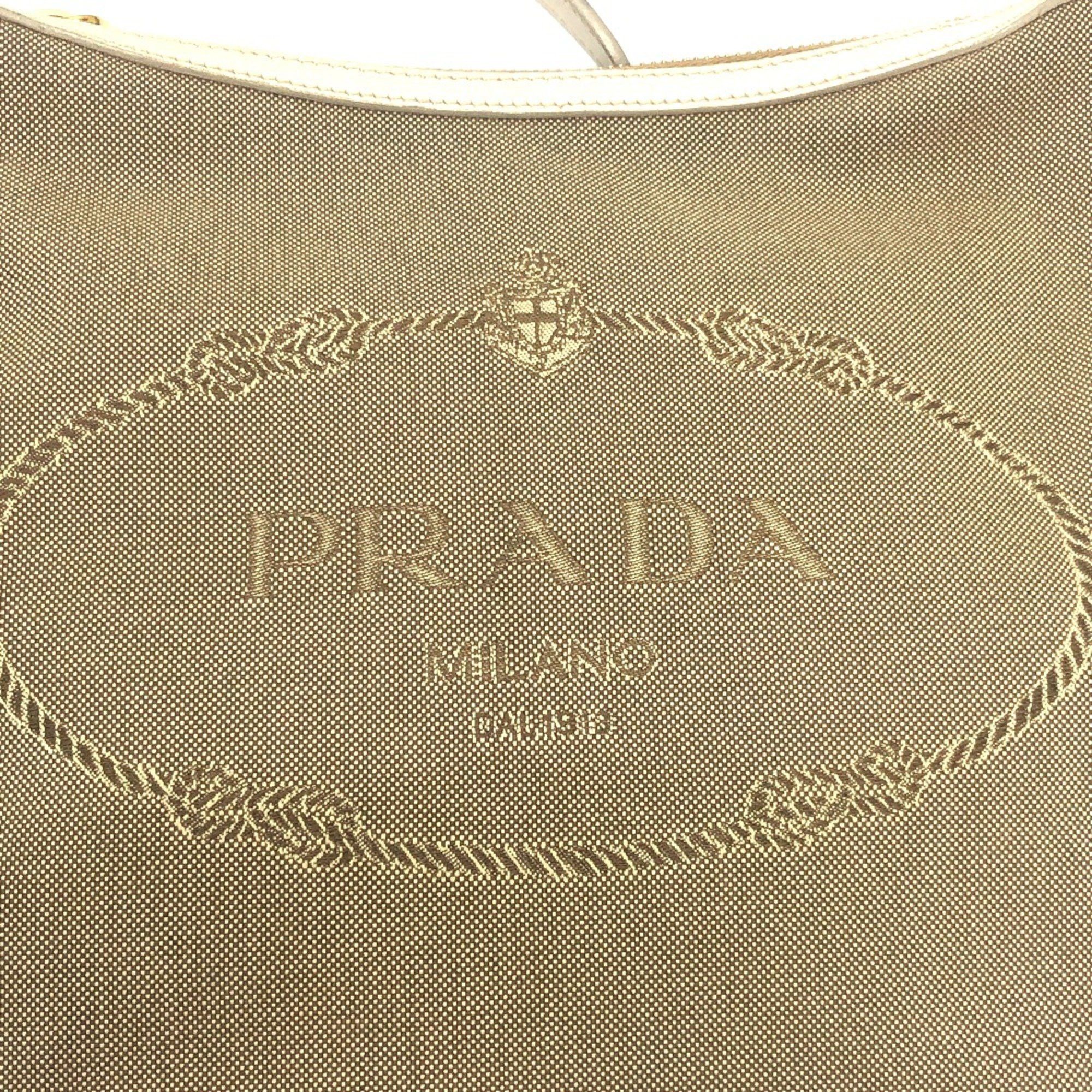 Prada PRADA BT0706 logo Bag Shoulder Bag Beige Size ONE SIZE - 11 Thumbnail