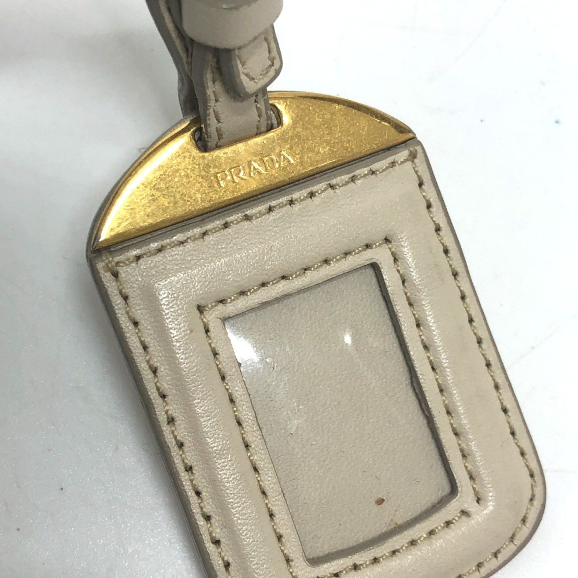 Prada PRADA BT0706 logo Bag Shoulder Bag Beige Size ONE SIZE - 16 Thumbnail