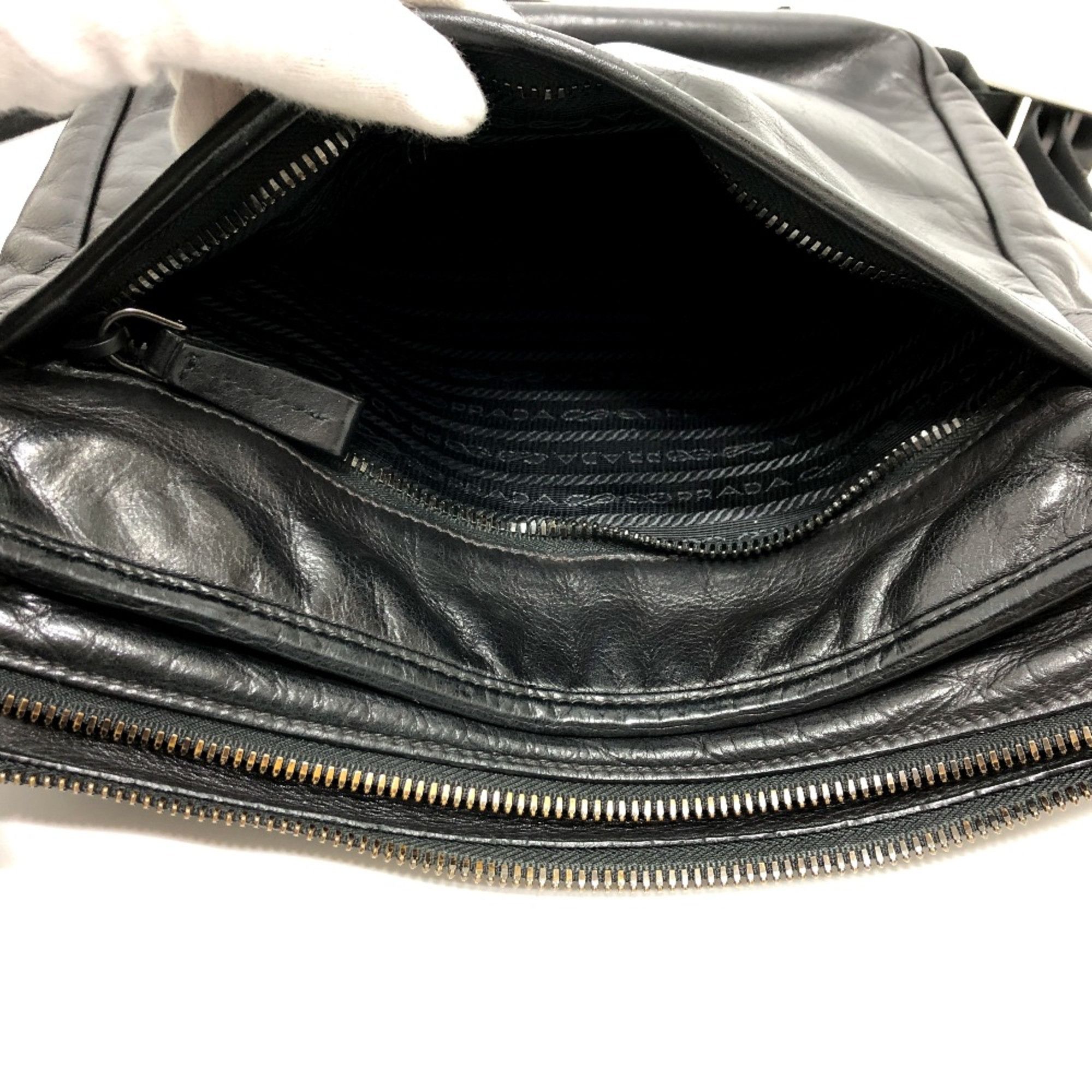 Prada PRADA 2VH022 Bag Shoulder bag Shoulder Bag Black SilverHardware Size ONE SIZE - 14 Thumbnail