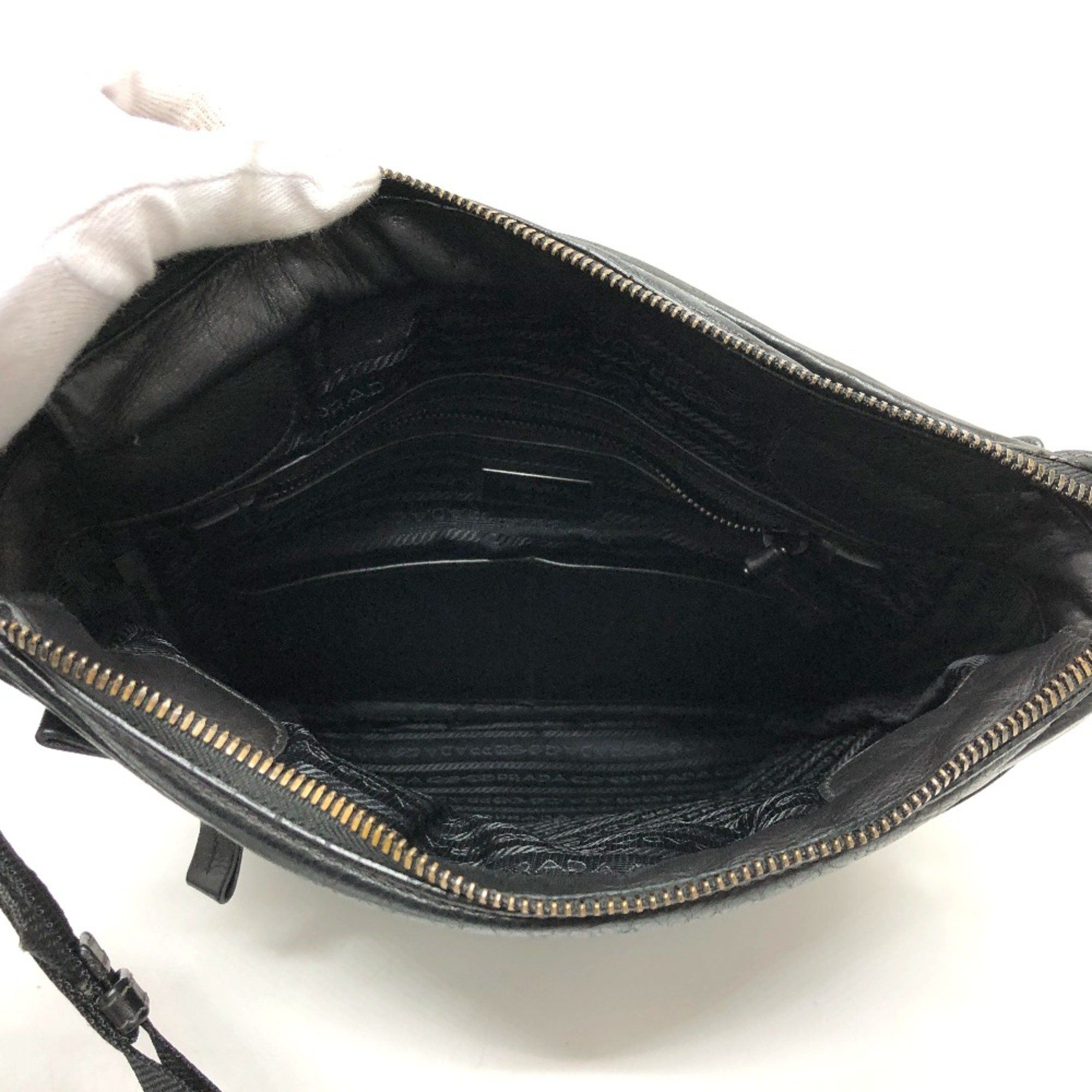 Prada PRADA 2VH022 Bag Shoulder bag Shoulder Bag Black SilverHardware Size ONE SIZE - 11 Thumbnail