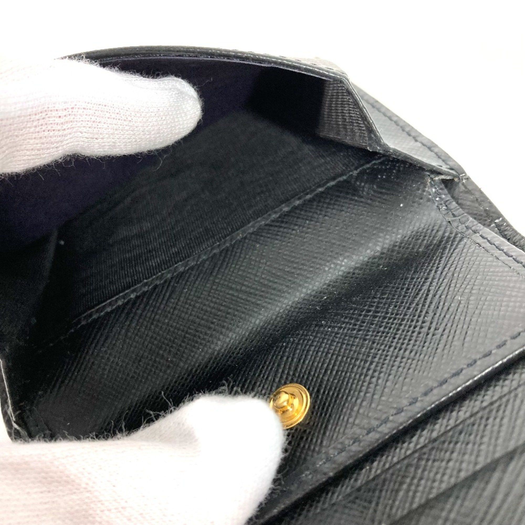 Prada PRADA 1MV204 Compact wallet Folded wallet Black White Size ONE SIZE - 6 Thumbnail