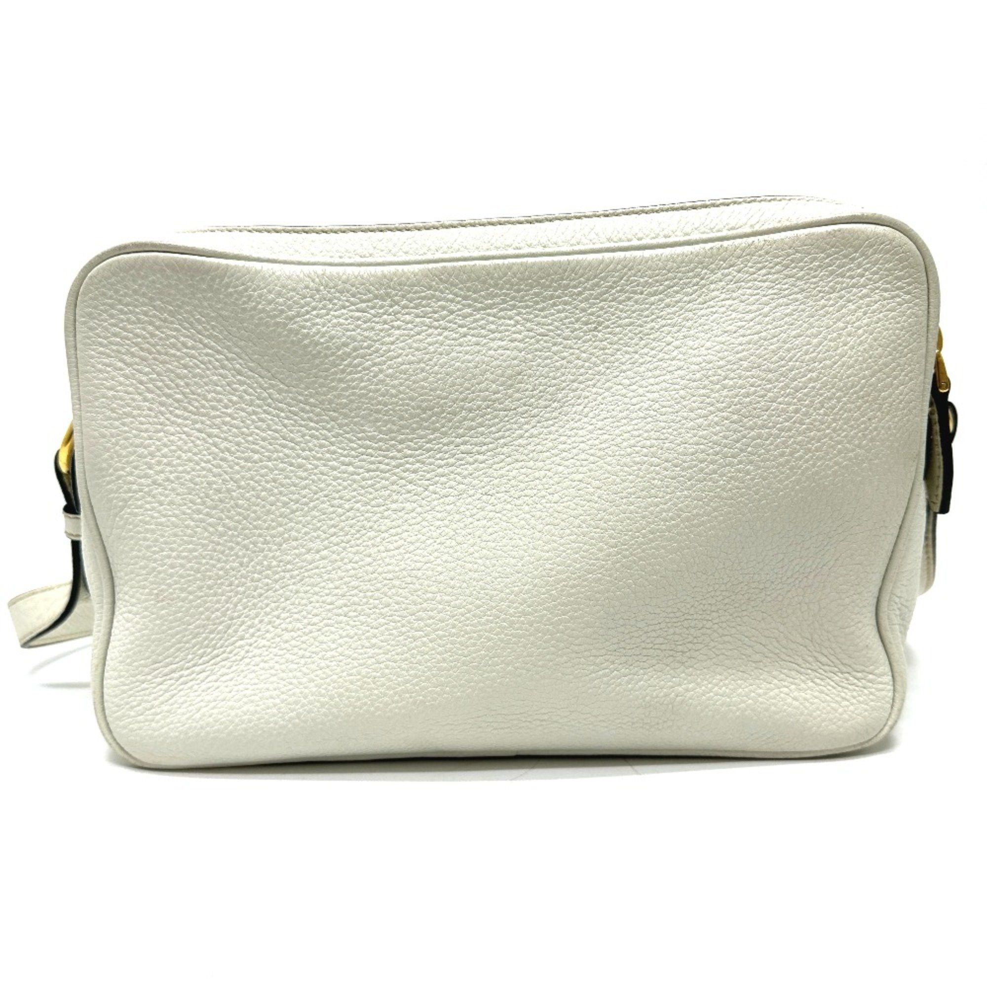 Prada PRADA Crossbody Pochette bag Double zipper bag Shoulder Bag White GoldHardware Size ONE SIZE - 2 Thumbnail