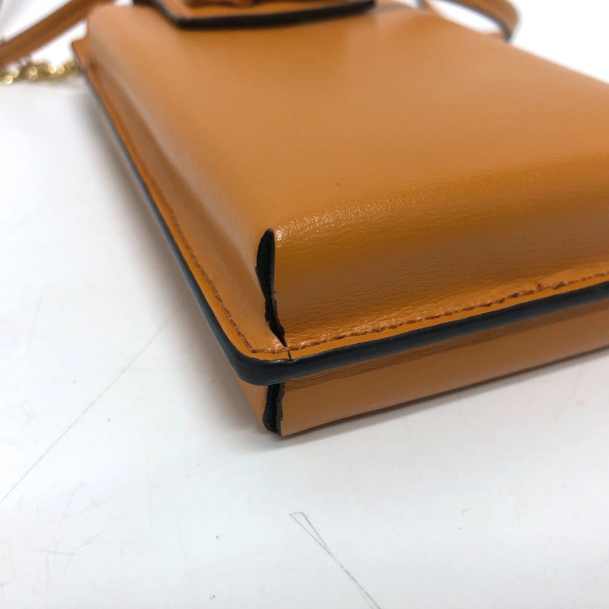 Salvatore Ferragamo Salvatore Ferragamo Mobile case Shoulder Bag Orange Brown Orange GoldHardware Size ONE SIZE - 5 Thumbnail