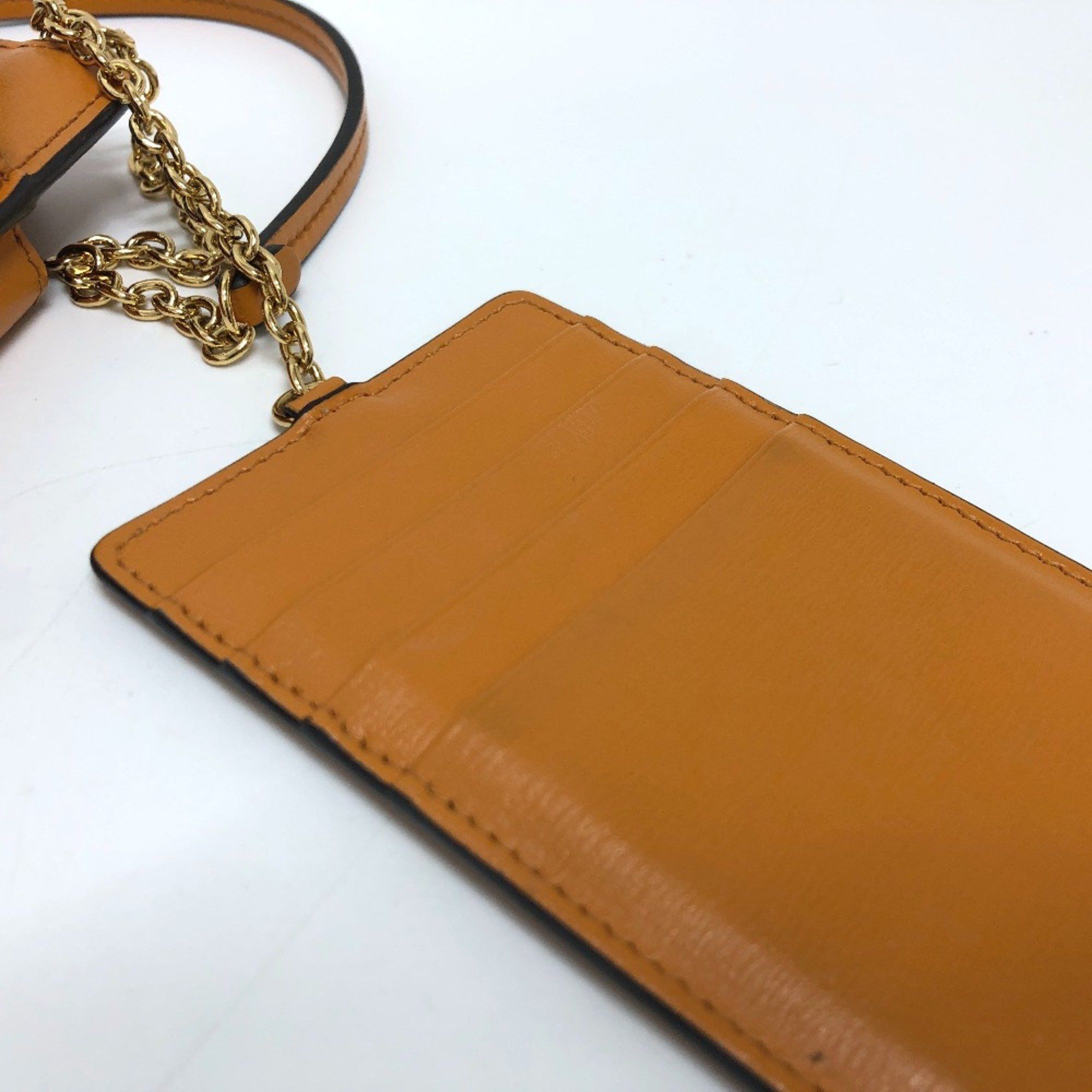 Salvatore Ferragamo Salvatore Ferragamo Mobile case Shoulder Bag Orange Brown Orange GoldHardware Size ONE SIZE - 11 Thumbnail