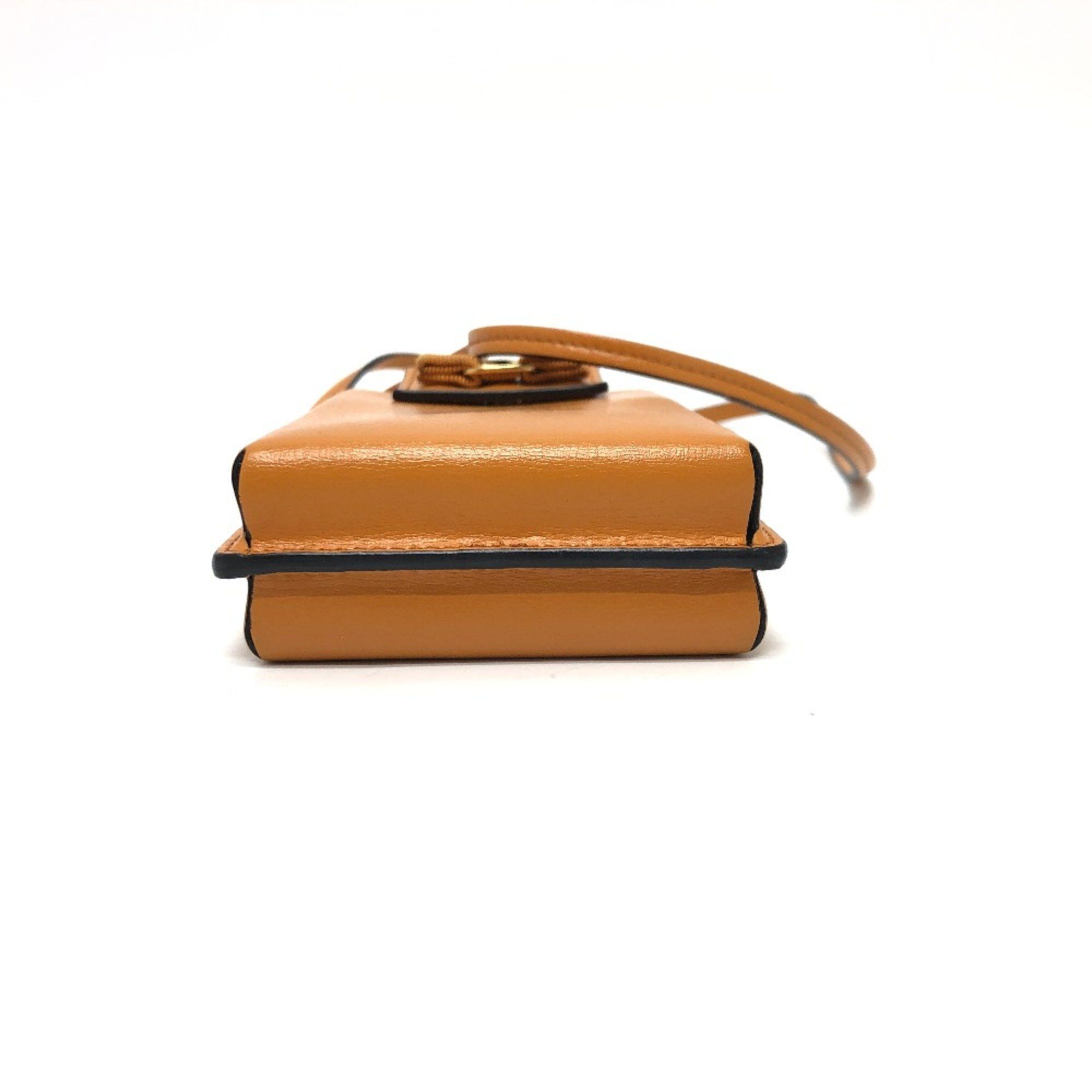 Salvatore Ferragamo Salvatore Ferragamo Mobile case Shoulder Bag Orange Brown Orange GoldHardware Size ONE SIZE - 4 Thumbnail