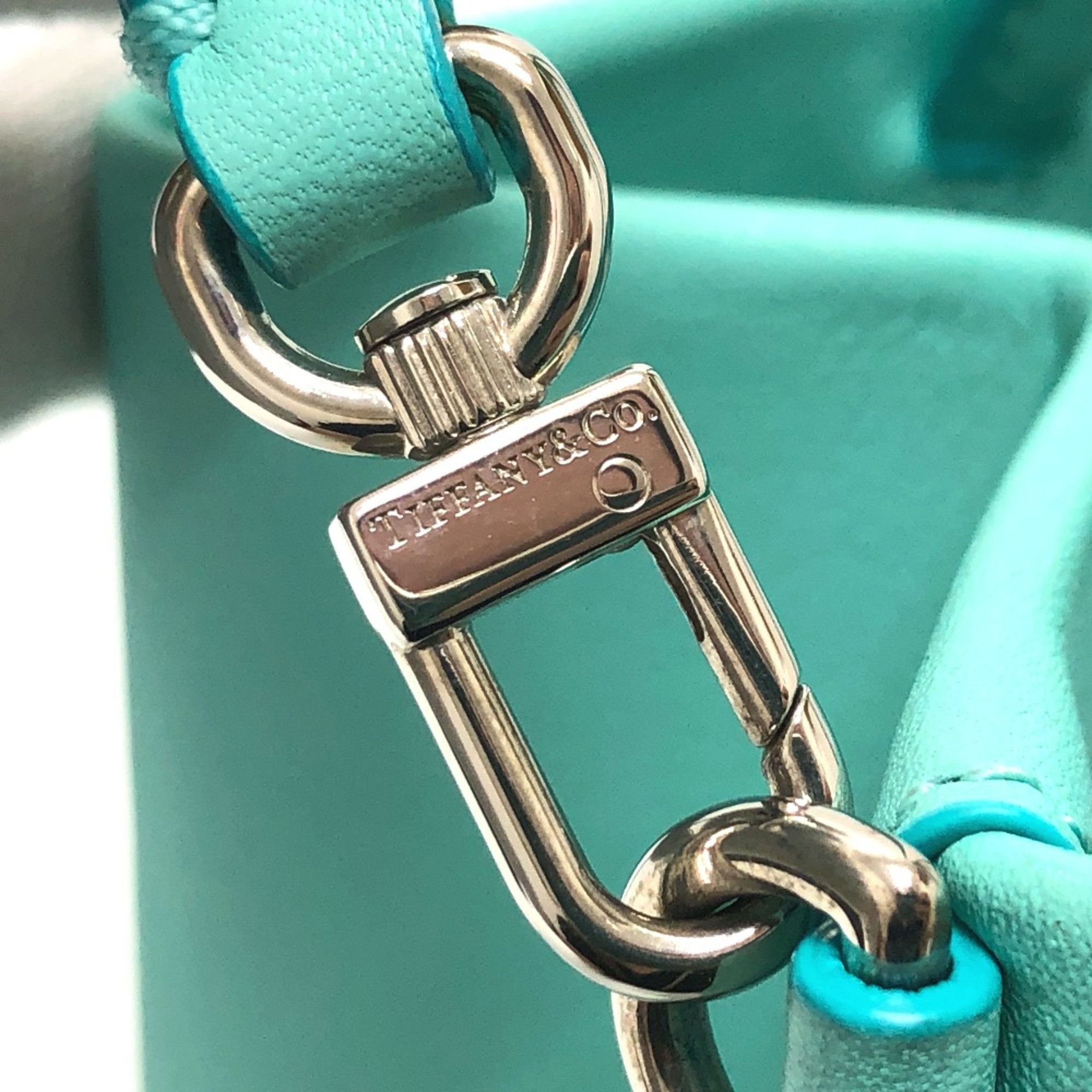 Tiffany & Co. TIFFANY&Co. Cat street 2WAY Hand Bag Shoulder Bag blue SilverHardware Size ONE SIZE - 11 Thumbnail