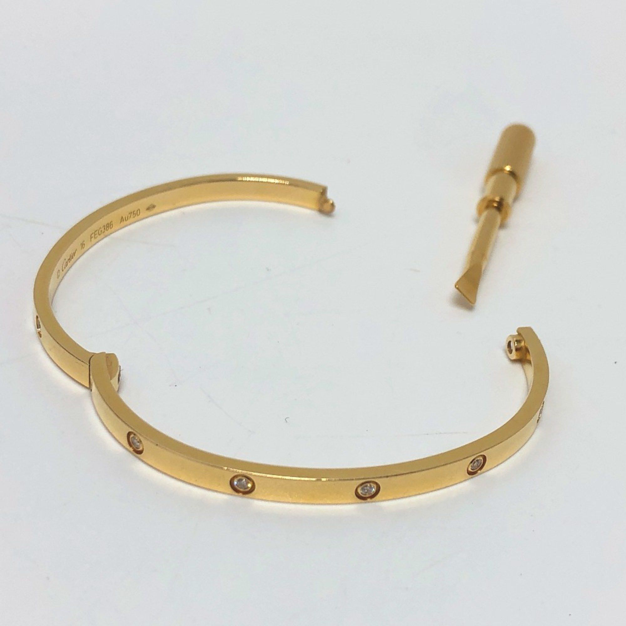 Cartier Cartier New model 10P Full Diamond Bracelet Gold Size ONE SIZE - 7 Thumbnail
