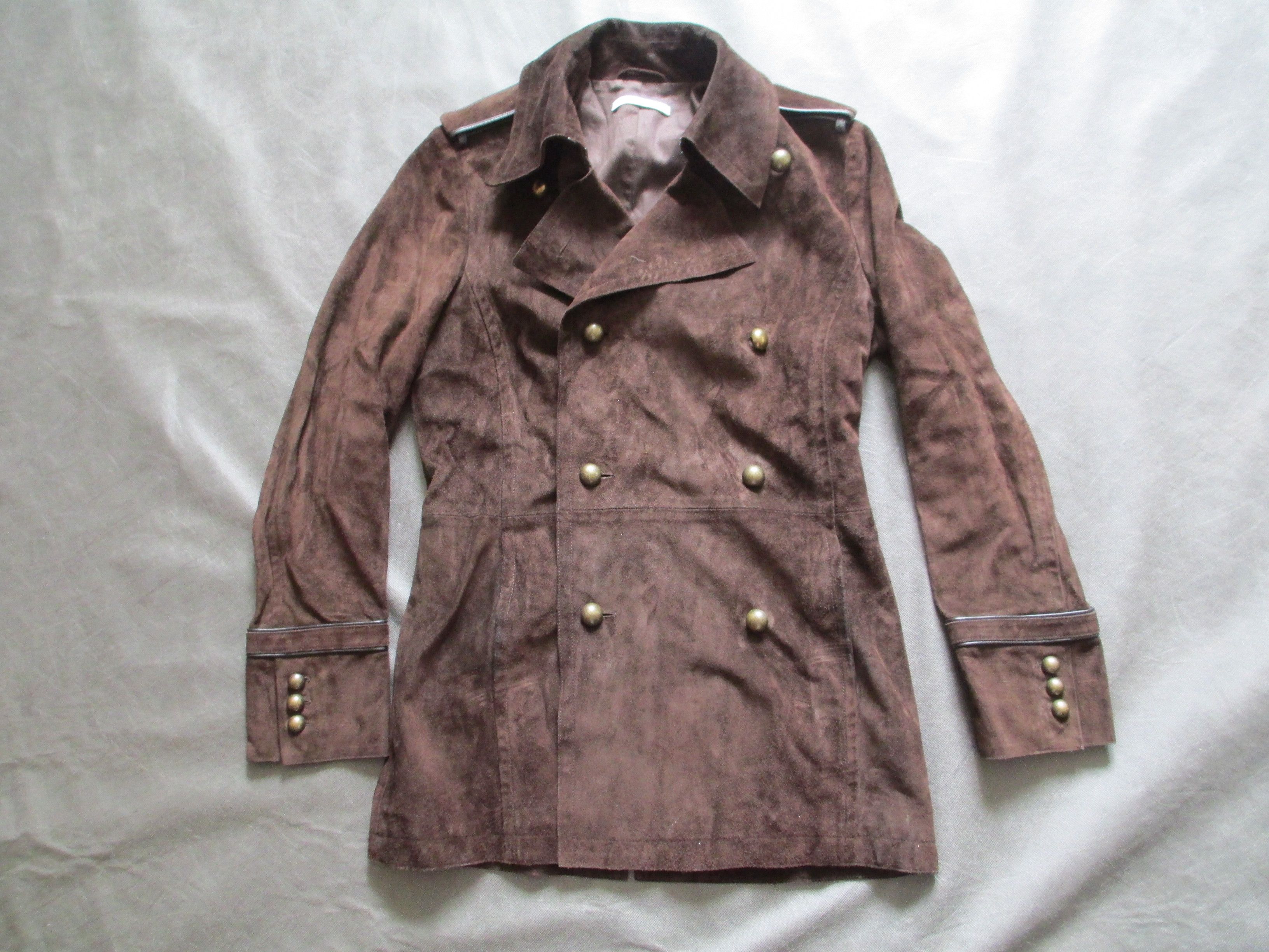 YSL by Tom Ford suede officer coat