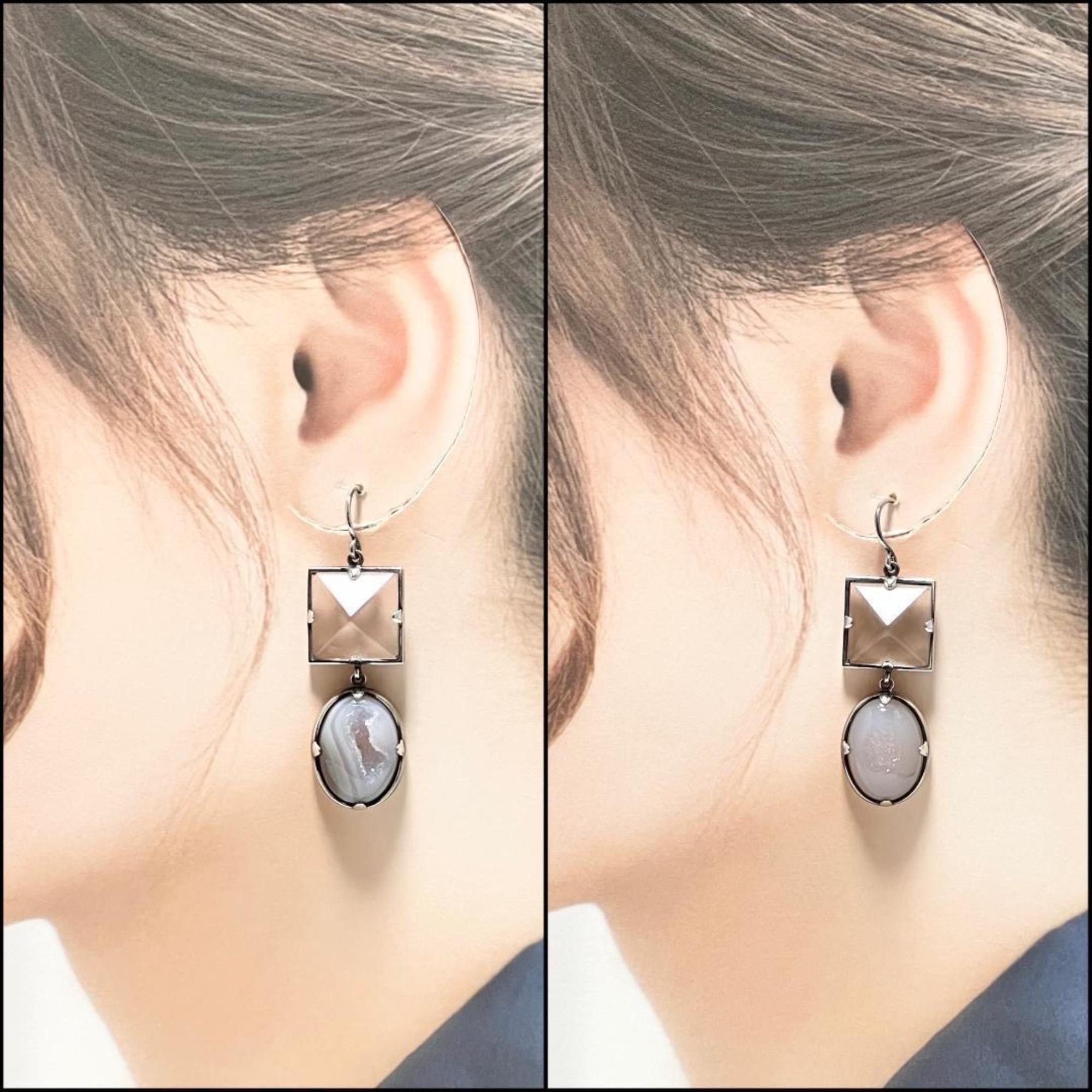 Bottega Veneta Bottega Veneta Women's Hook Earrings, Chalcedony Size ONE SIZE - 10 Thumbnail