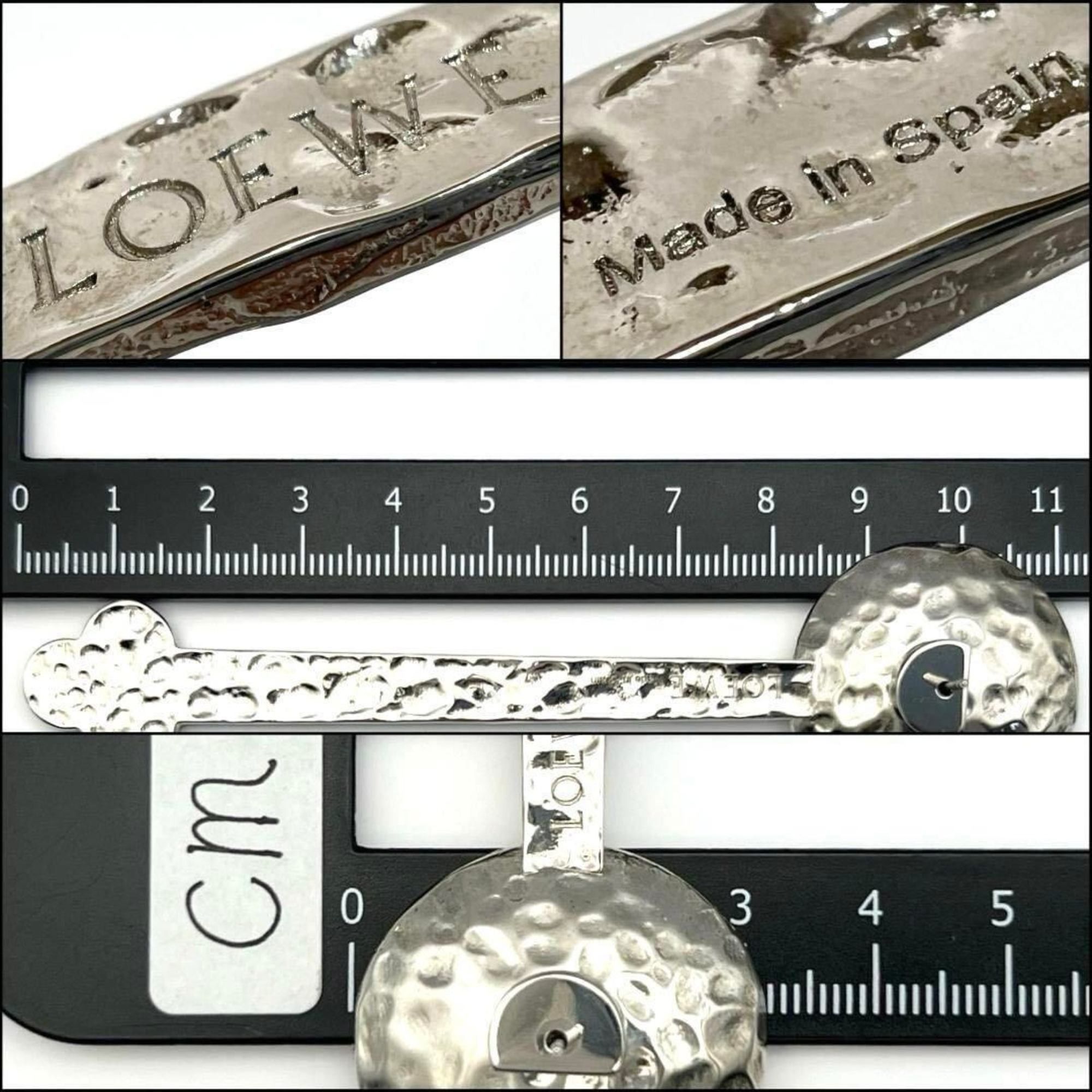 Loewe LOEWE Women's Spoon Hammer Texture Earrings Size ONE SIZE - 8 Thumbnail