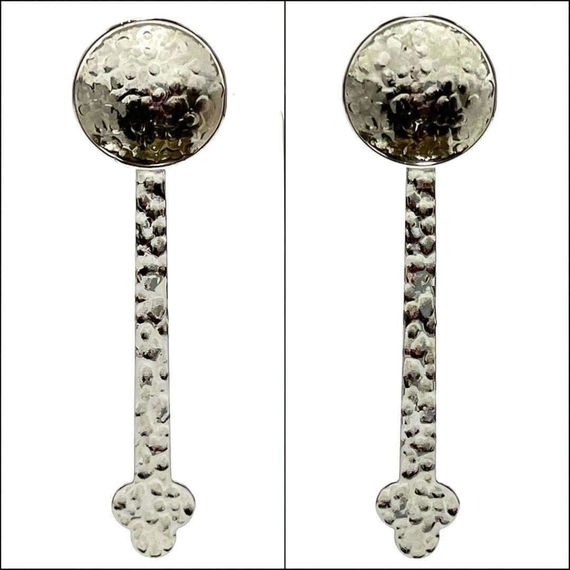 Loewe LOEWE Women's Spoon Hammer Texture Earrings Size ONE SIZE - 2 Thumbnail