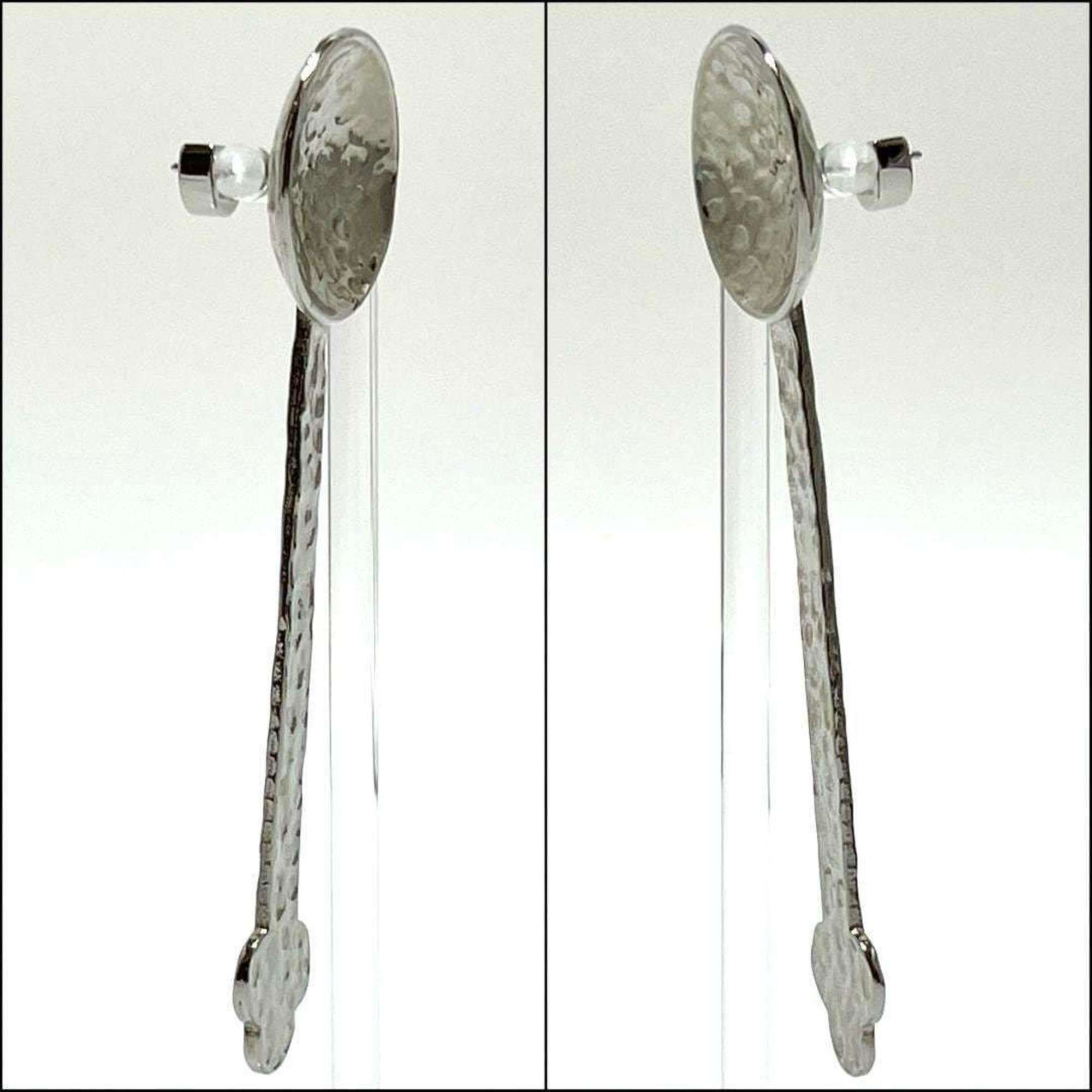 Loewe LOEWE Women's Spoon Hammer Texture Earrings Size ONE SIZE - 3 Thumbnail