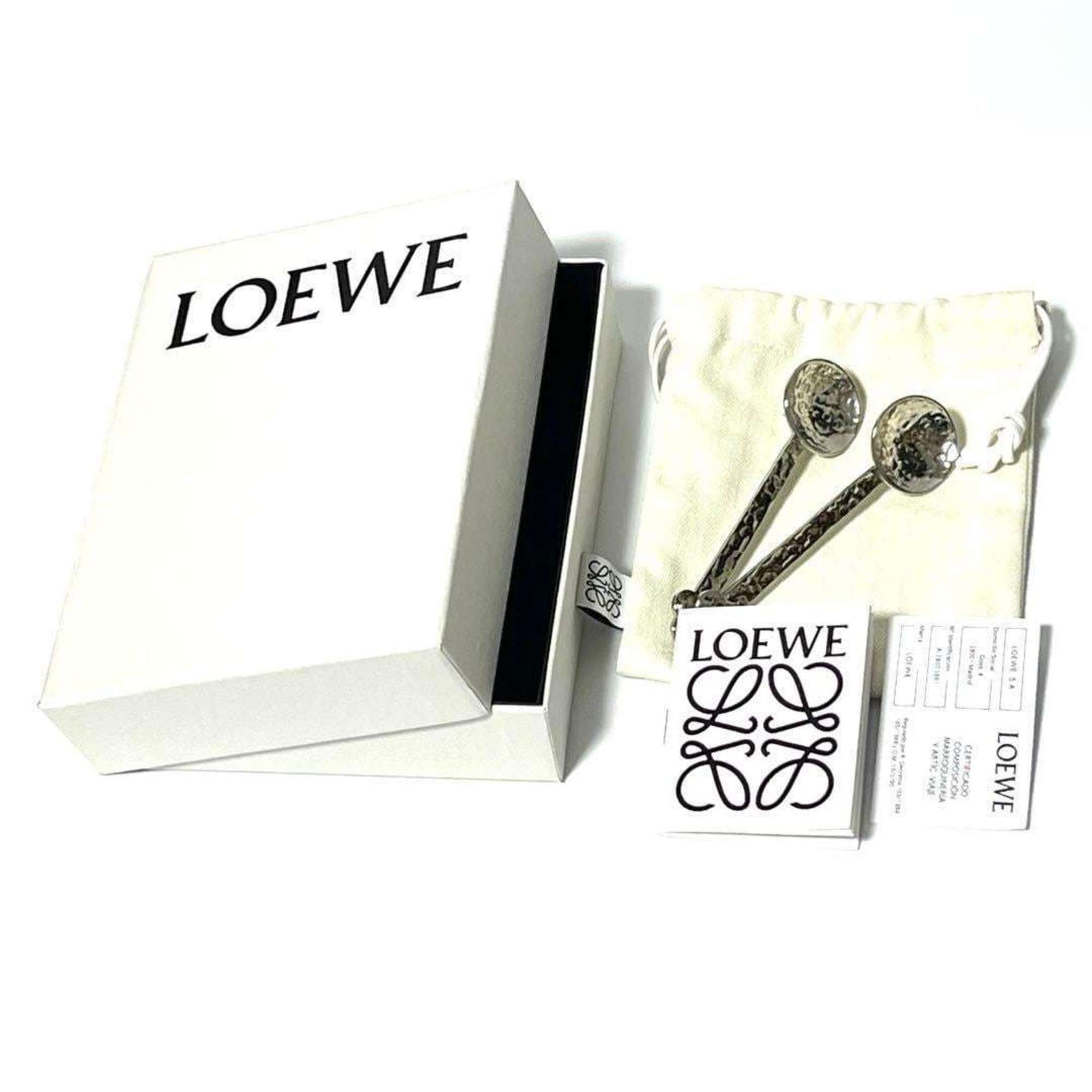 Loewe LOEWE Women's Spoon Hammer Texture Earrings Size ONE SIZE - 10 Thumbnail