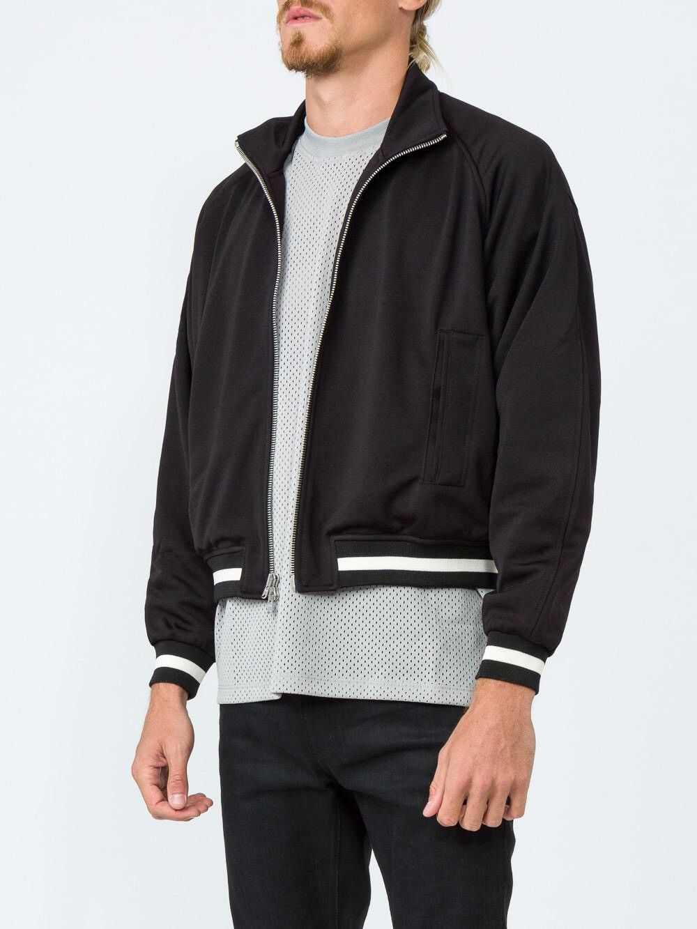 Fear of God Black Double Knit Track Jacket | Grailed