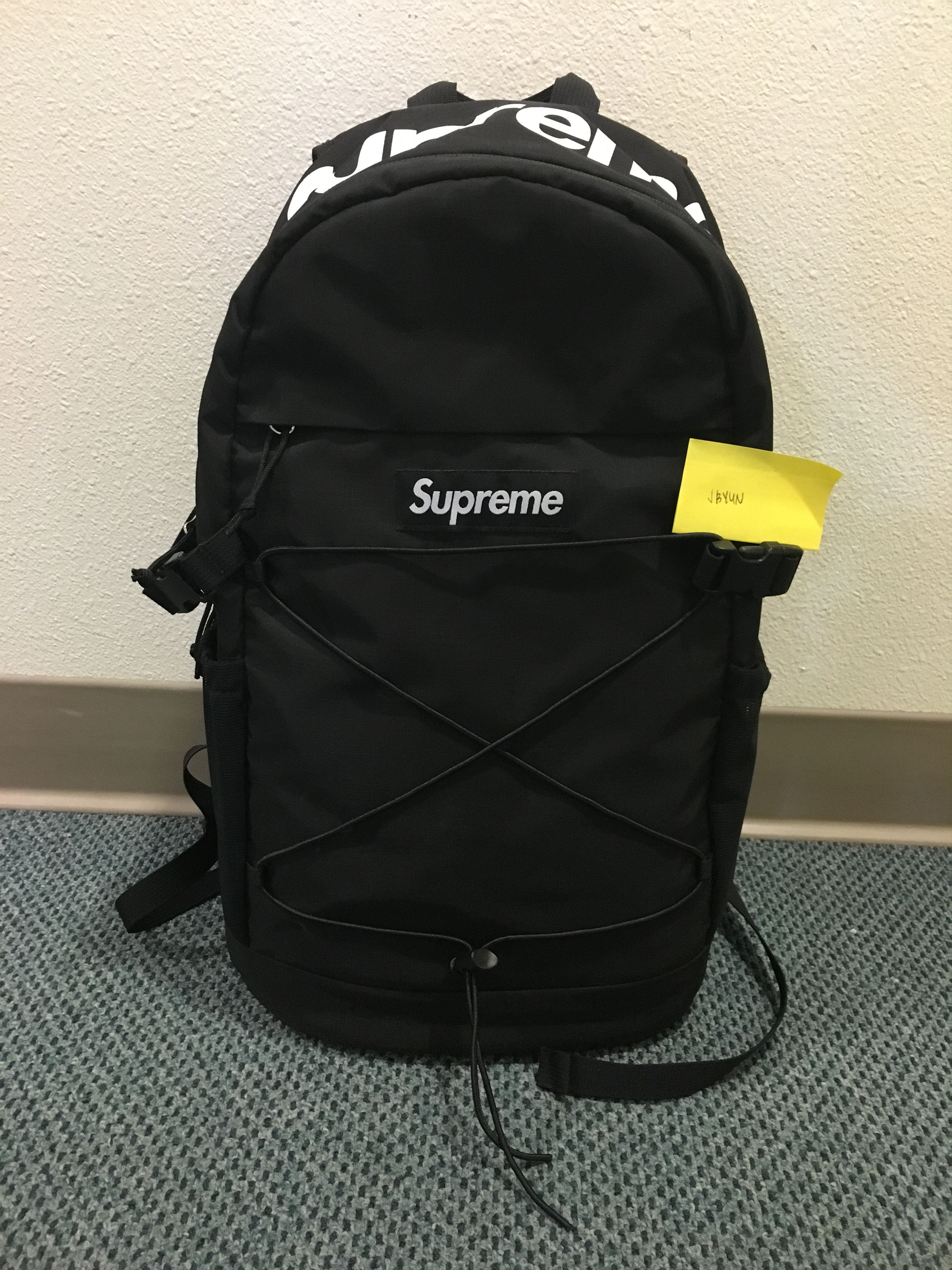 Supreme Supreme Backpack Black SS16 210 Denier Cordura Box Logo Grailed