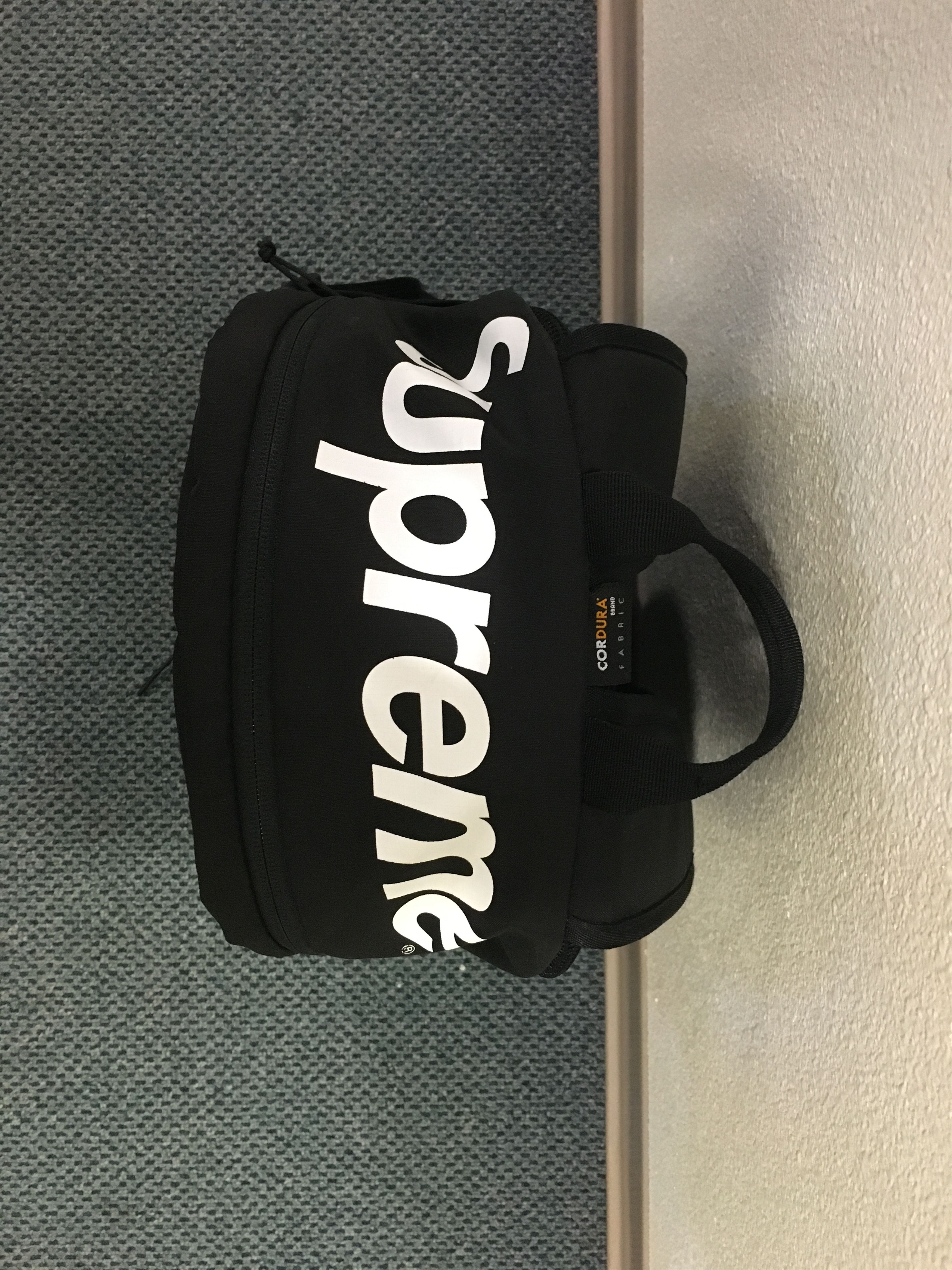Supreme Supreme Backpack Black SS16 210 Denier Cordura Box Logo Grailed