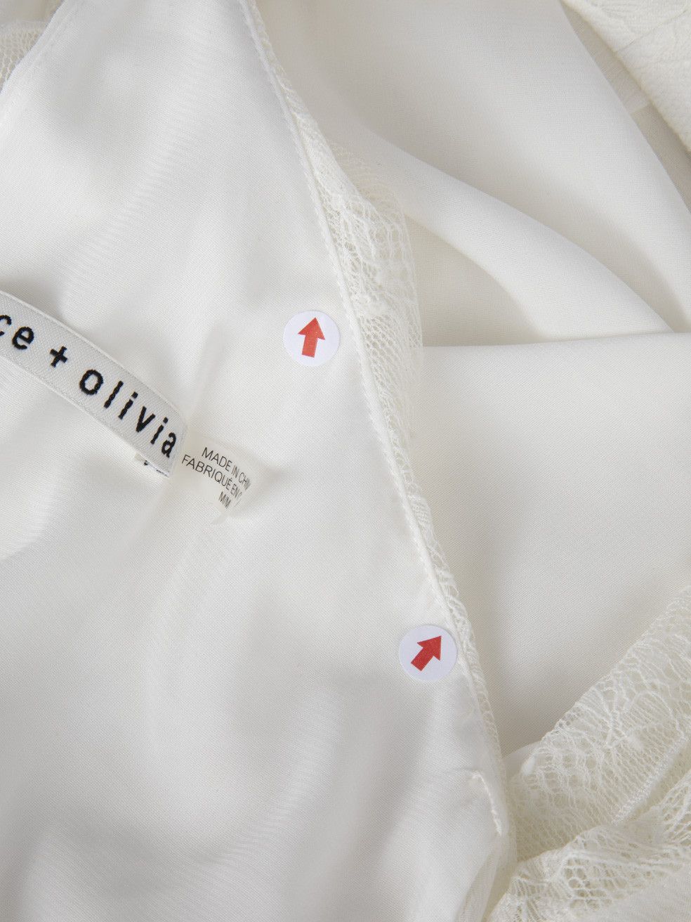 Alice + Olivia White Shoulder Cut Out Top Size M / US 6-8 / IT 42-44 - 8 Thumbnail