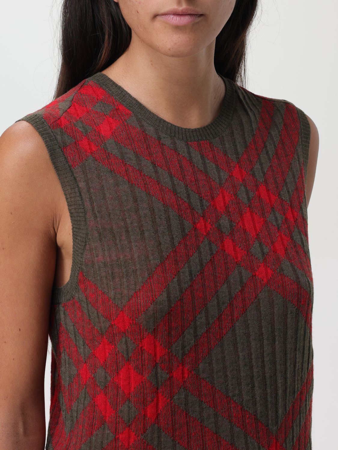 Burberry Burberry Waistcoat Woman Red Size S / US 4 / IT 40 - 5 Thumbnail