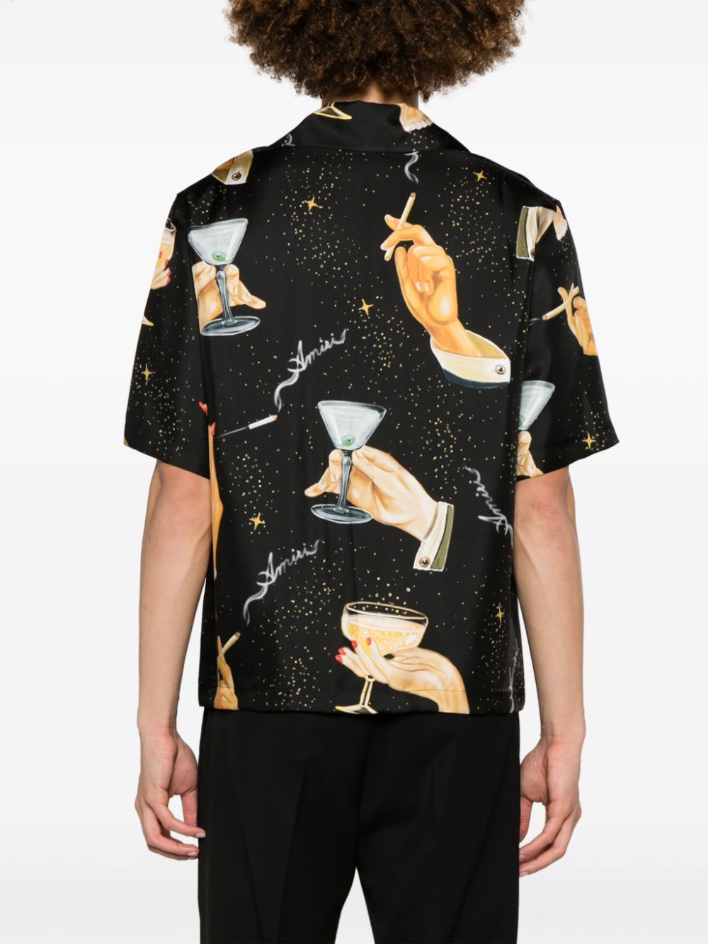 Amiri Graphic Print Short Sleeve Silk Shirt Size US XXL / EU 58 / 5 - 3 Thumbnail