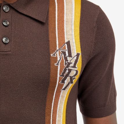 Amiri Striped Collar Polo Shirt Size US S / EU 44-46 / 1 - 3 Thumbnail