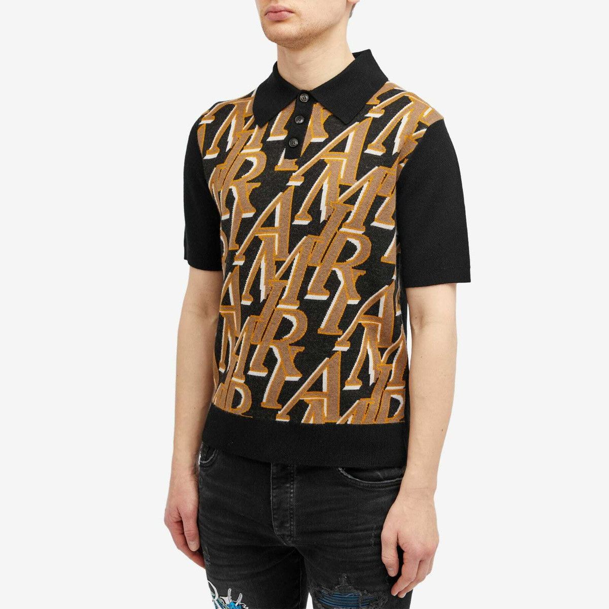 Amiri Printed Collar Polo Shirt Size US S / EU 44-46 / 1 - 2 Thumbnail