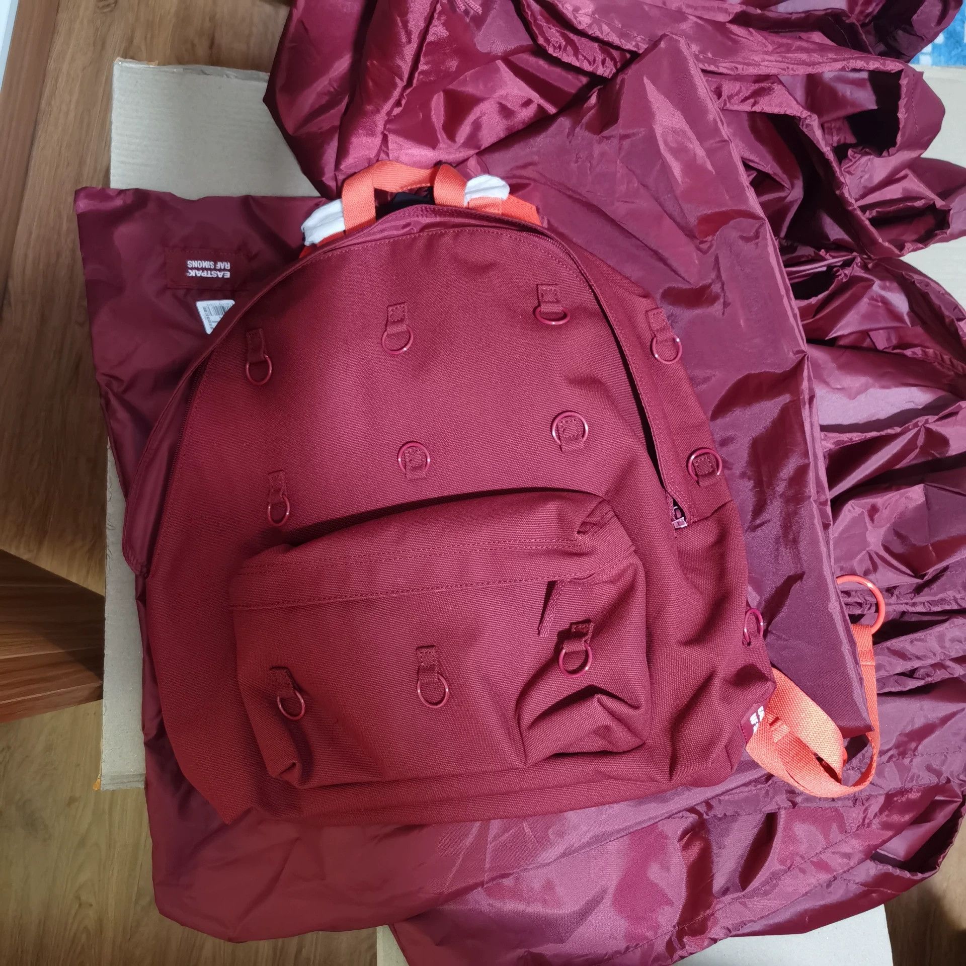 Raf Simons Raf Simons Eastpak 19ss spot red rings backpack Grailed