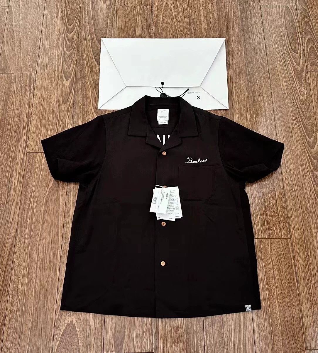 visvim ヴィズヴィム　HACKING SHIRT S/S VT SILK Visvim | Hacking Shirt S/S (Silk) 'Black' – Hatchet Outdoor