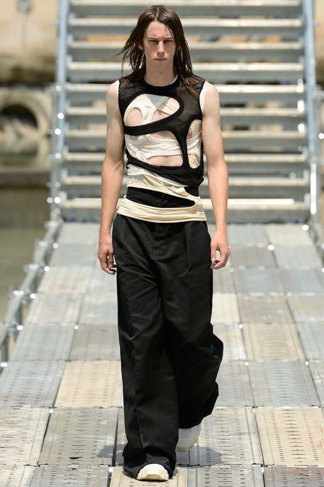 リックオウエンス18ss DIRT Membrane カットソー42