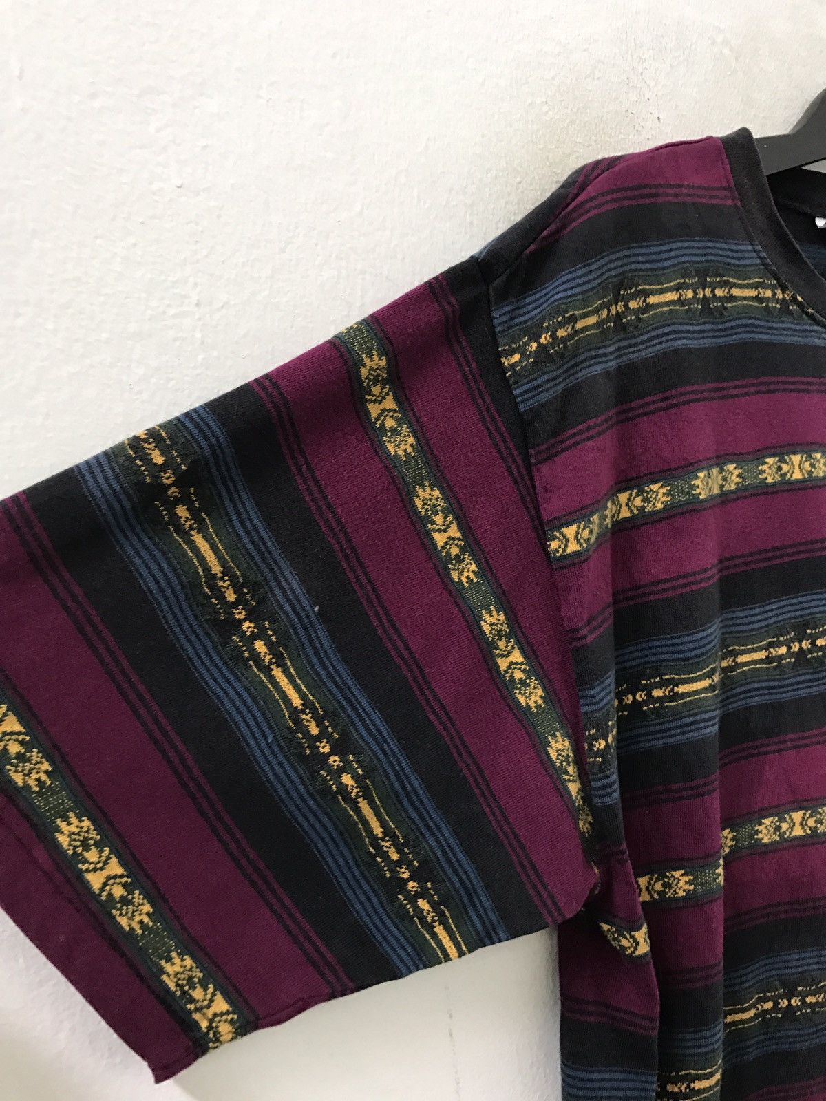 Anchor Blue Vintage 90s Anchor Blue Tribal Striped tees Size US XL / EU 56 / 4 - 4 Thumbnail