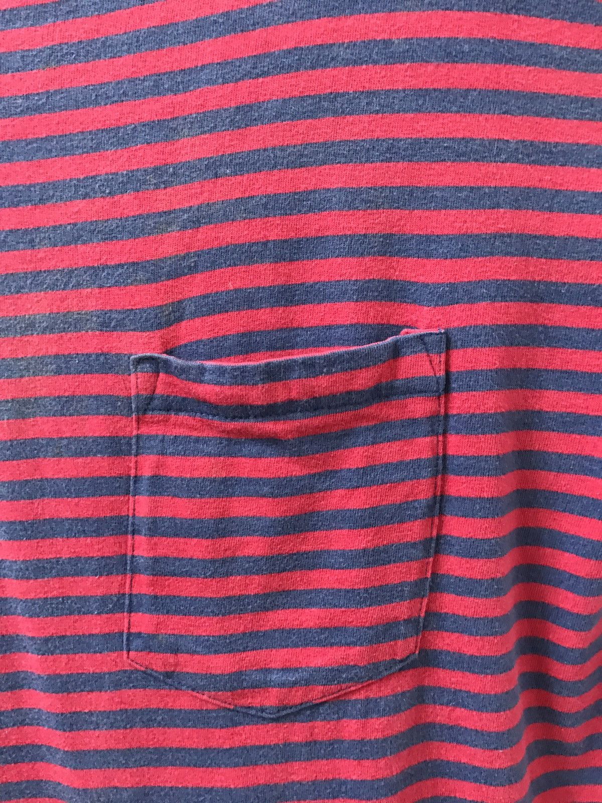 Gap × Vintage Vintage 90s Gap Border Striped Pocket t shirt Size US M / EU 48-50 / 2 - 3 Thumbnail