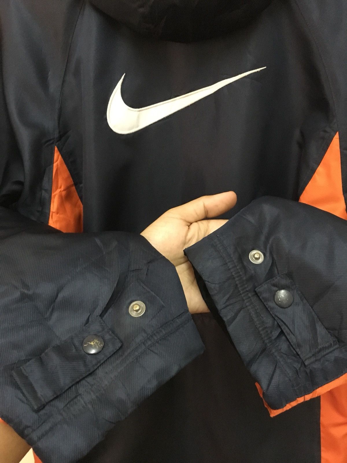 Nike × Vintage Nike Parkas Long Jackets Traning Button Zipper Hoodie Size US M / EU 48-50 / 2 - 8 Thumbnail