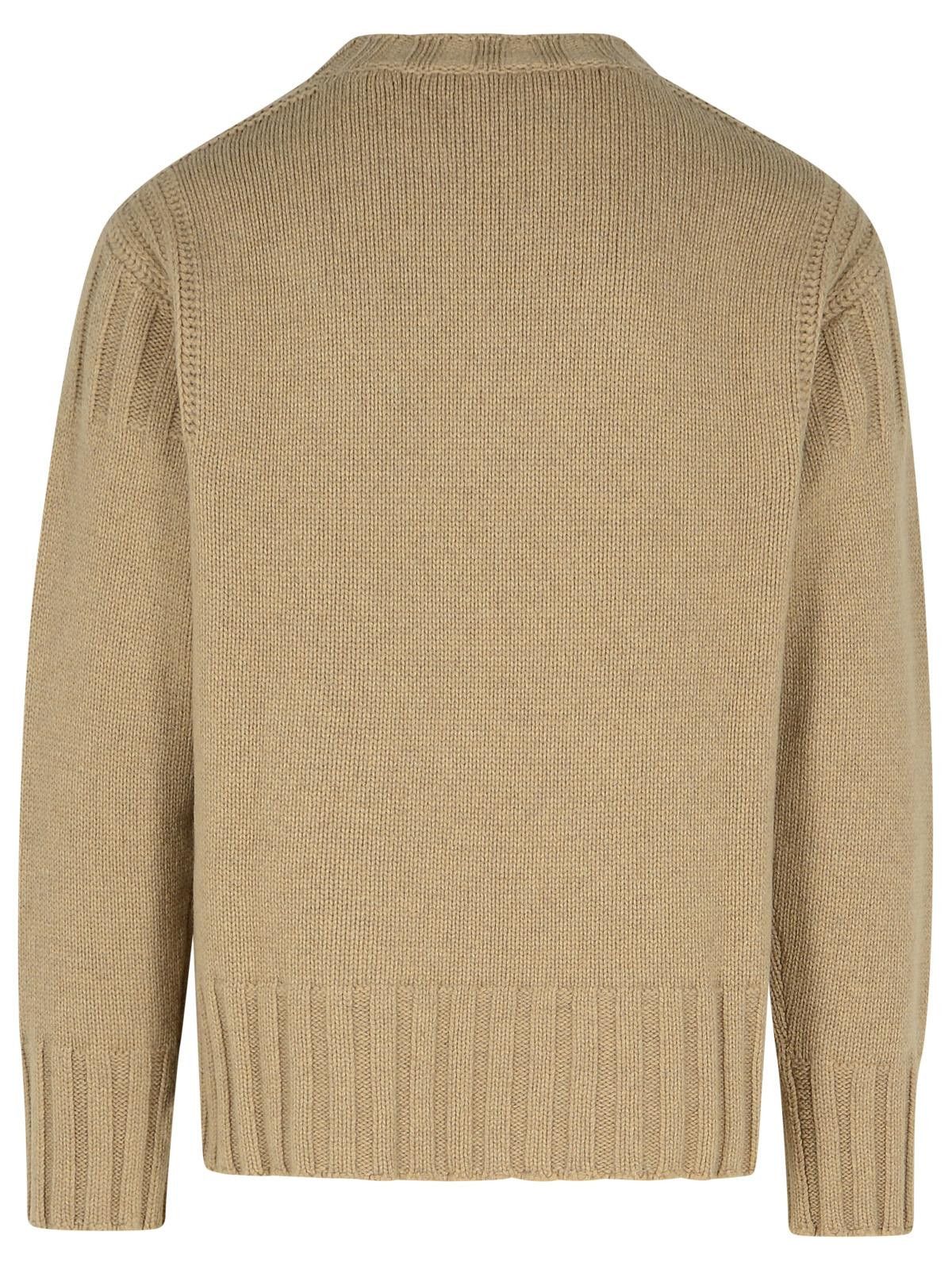 Jil Sander JIL SANDER Beige Cashmere Sweater Size US L / EU 52-54 / 3 - 3 Thumbnail