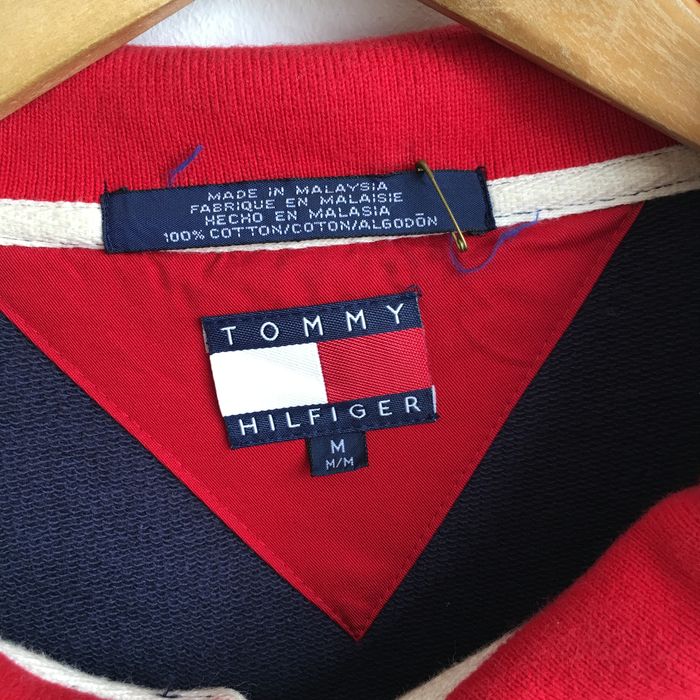 Vintage Vintage 80s/90s TOMMY HILFIGER SailingGear Rugby Shirt Biglogo ...
