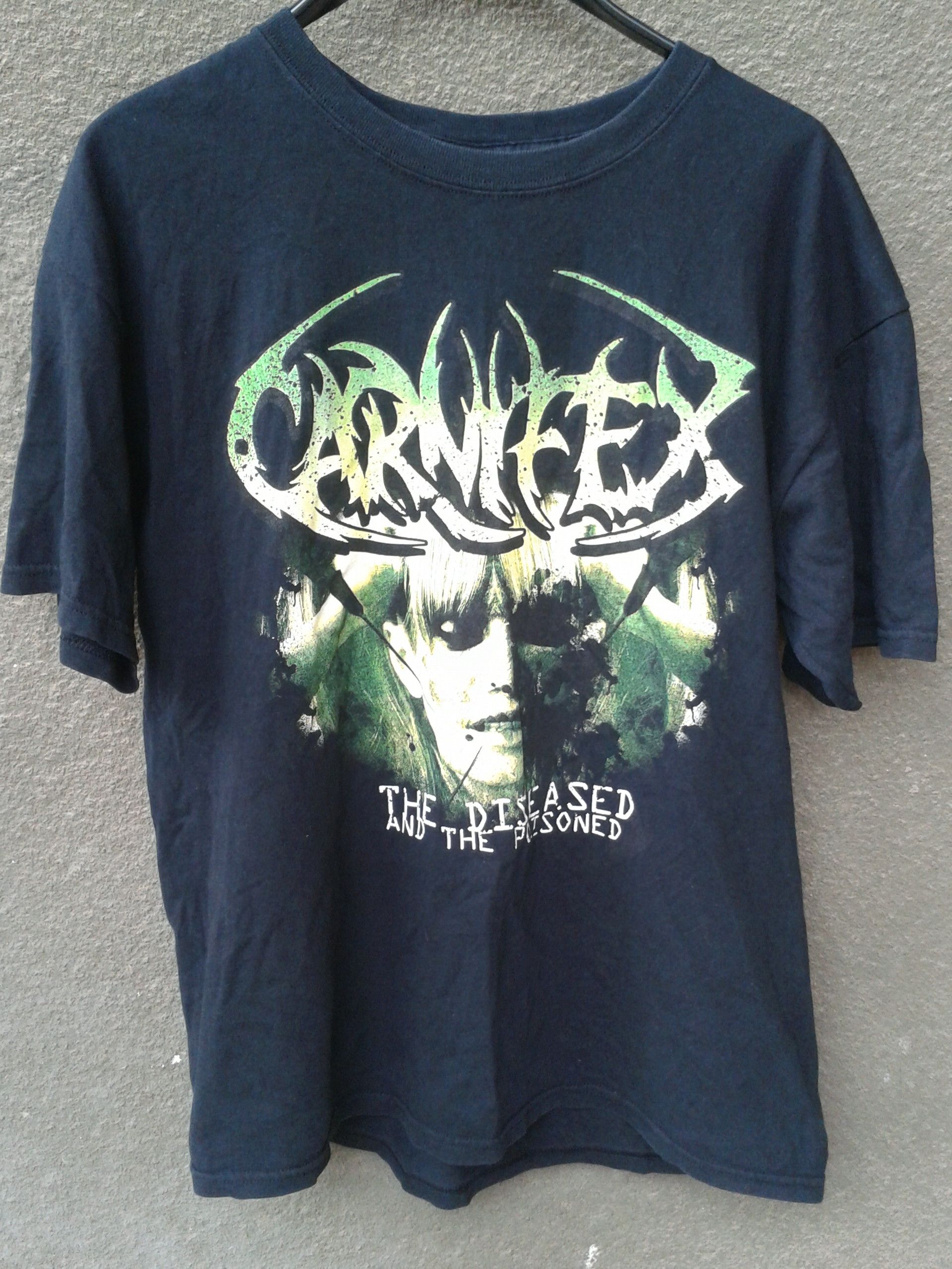 CARNIFEX - death metal T-shirt 2008 album - The Diseased and the Poisoned,size L