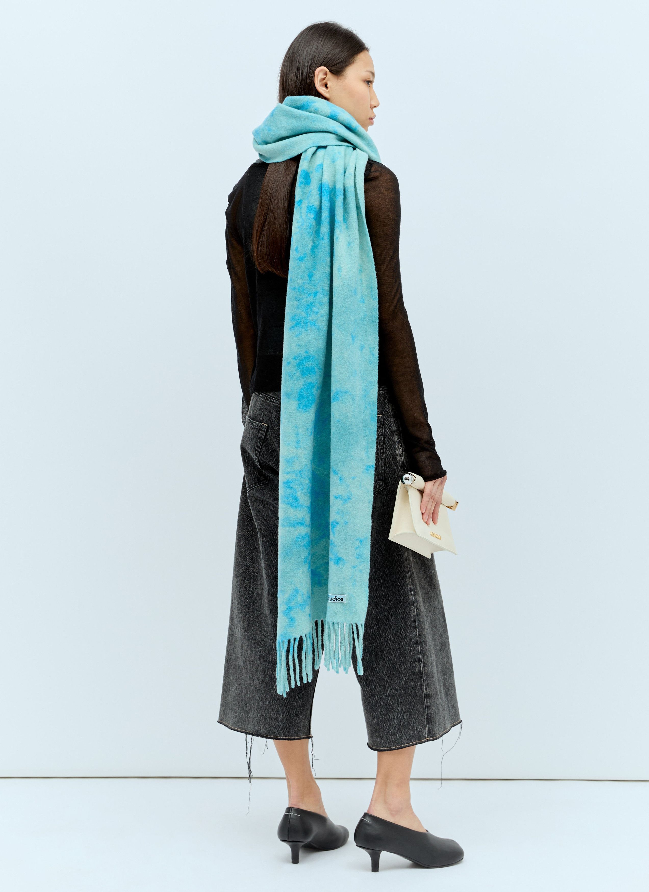 Acne Studios Narrow Tie-Dye Wool Scarf Size ONE SIZE - 2 Thumbnail