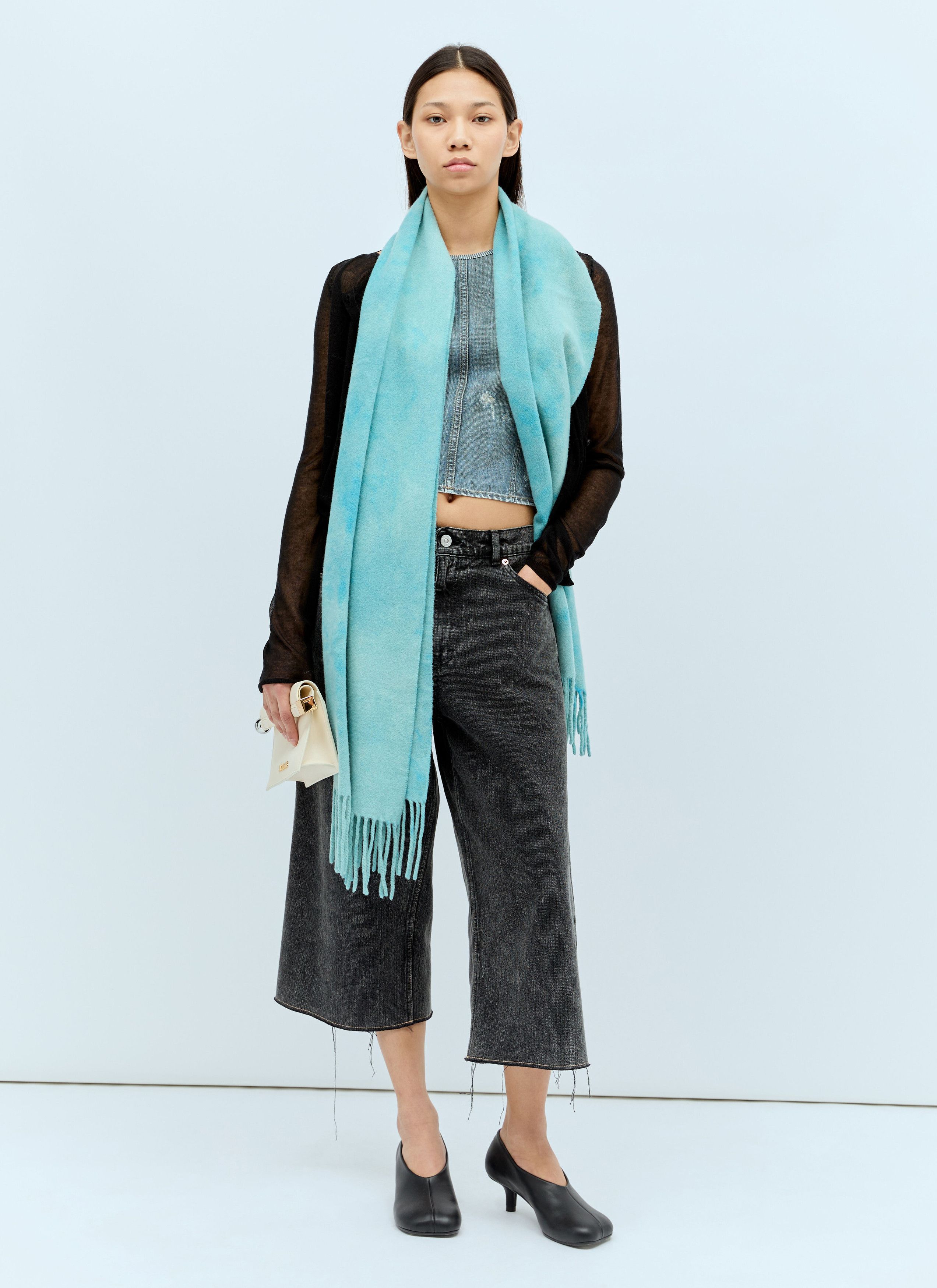Acne Studios Narrow Tie-Dye Wool Scarf Size ONE SIZE - 3 Thumbnail