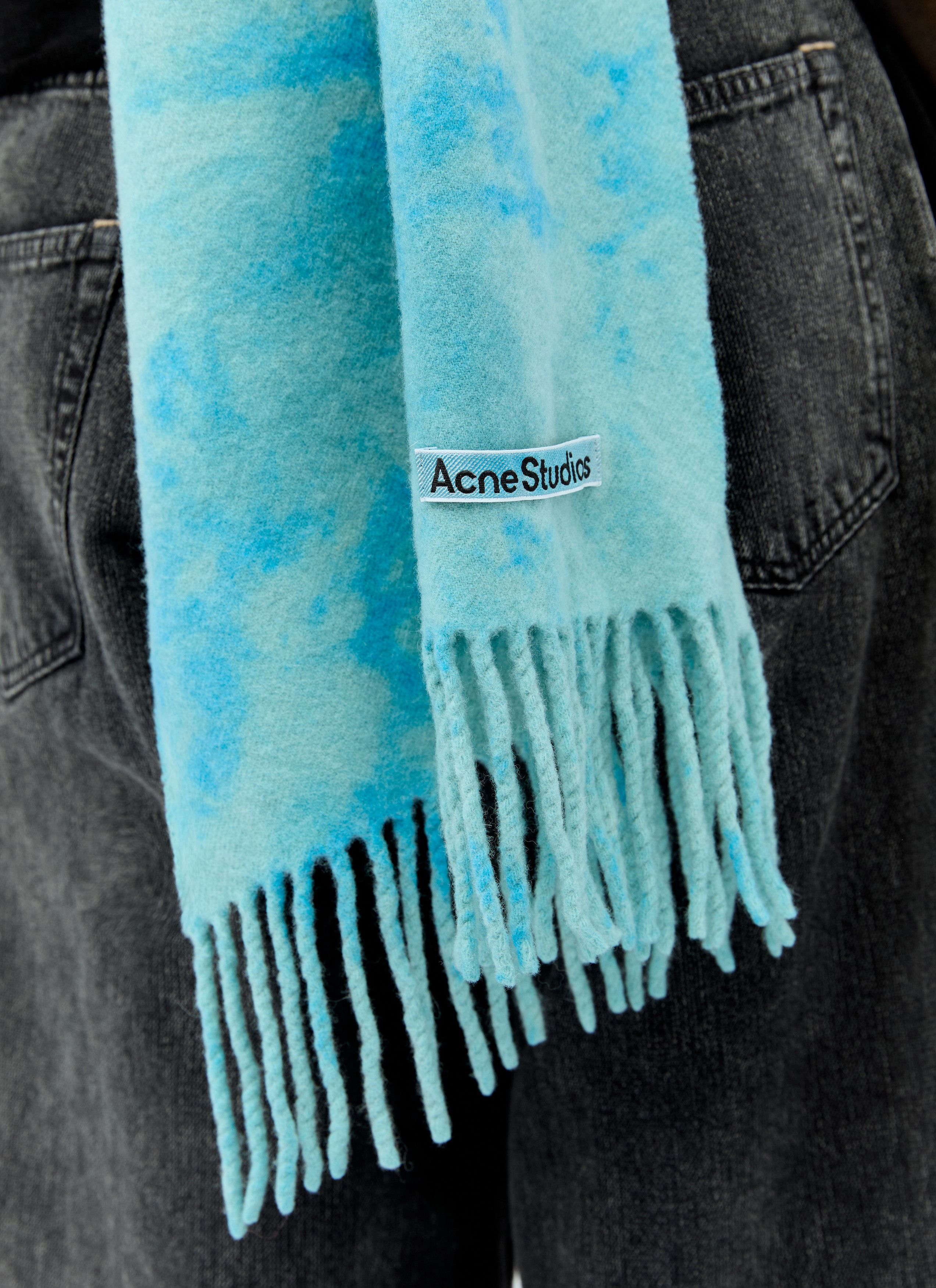 Acne Studios Narrow Tie-Dye Wool Scarf Size ONE SIZE - 5 Thumbnail